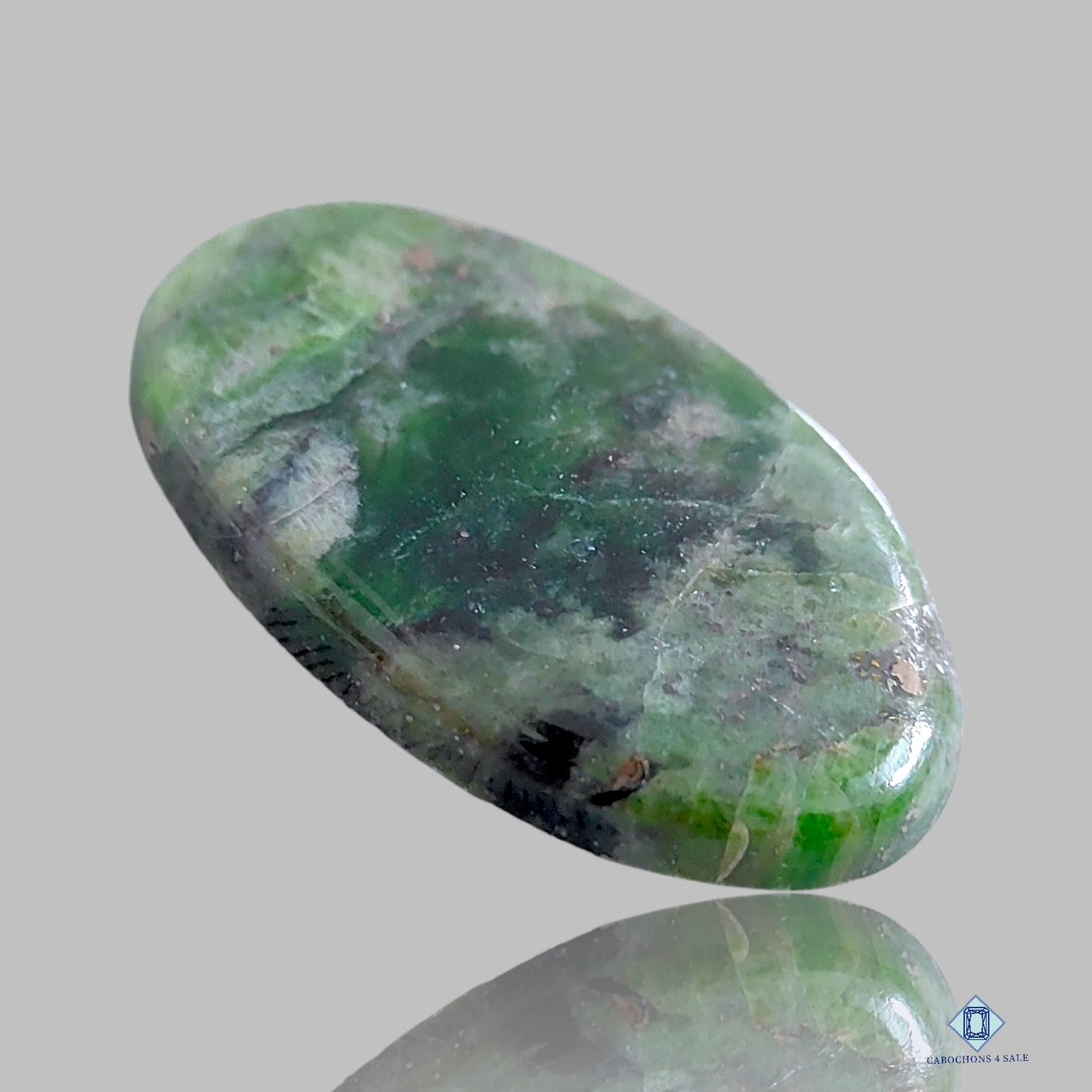 Cabujones ovalados de serpentina