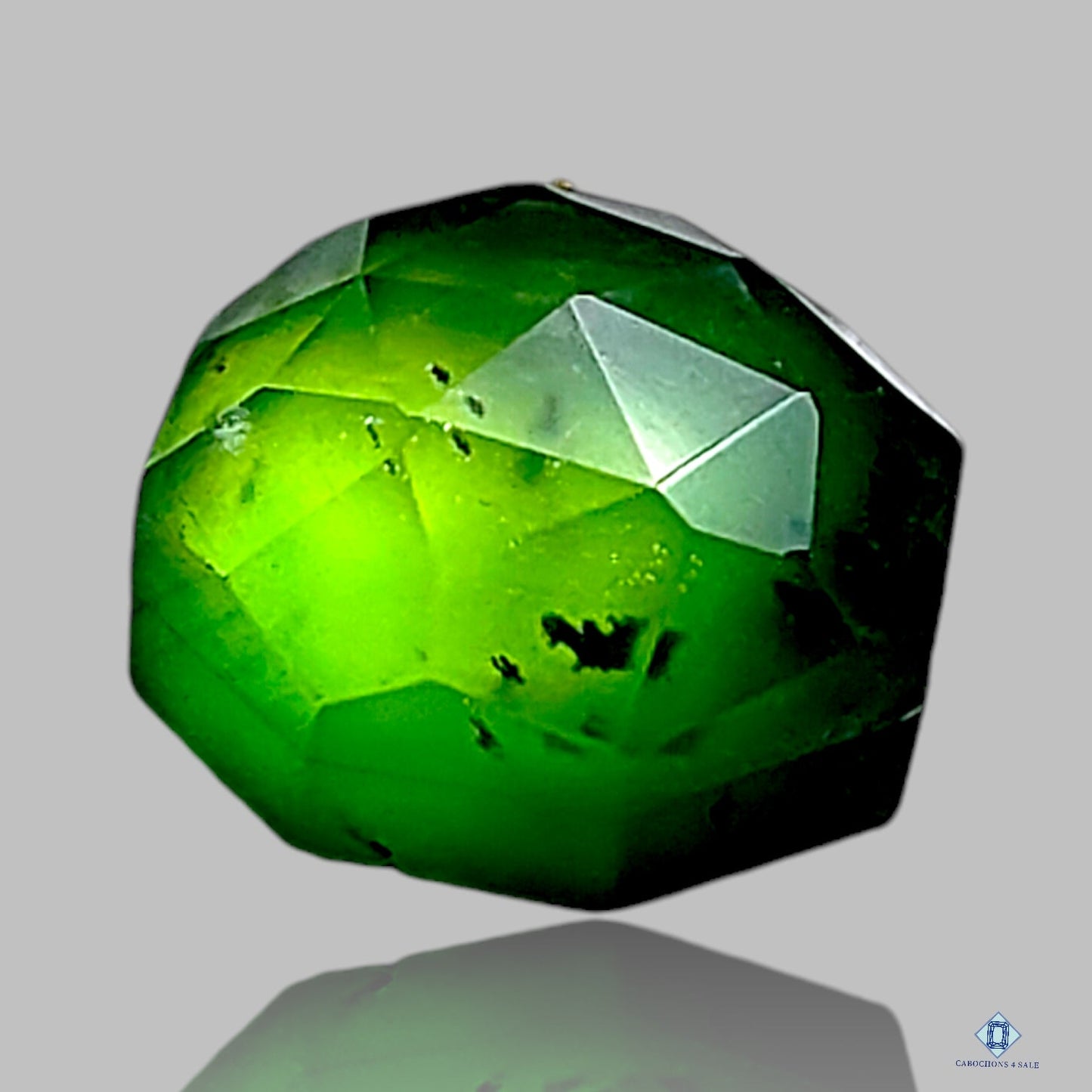 Serpentine + Crystal Quartz Doublets Octagon Doublets