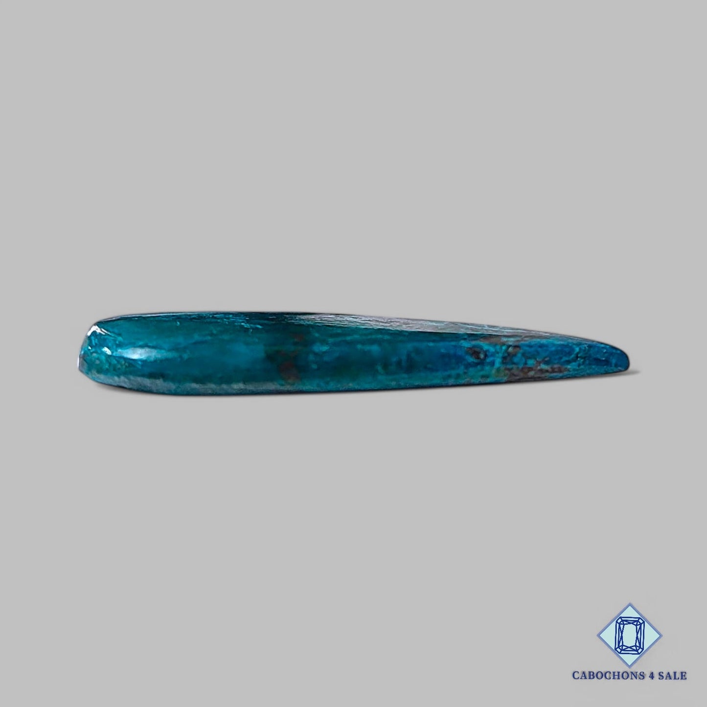 Natural Shattuckite Gemstone Pear Cabochons 34*21*3mm from Namibia available for sale