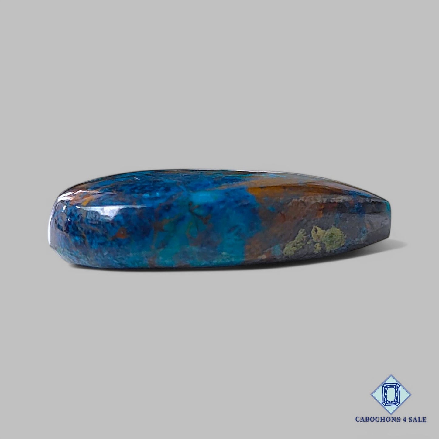 Natural Shattuckite Gemstone Pear Cabochons 28*18*6mm from Namibia available for sale