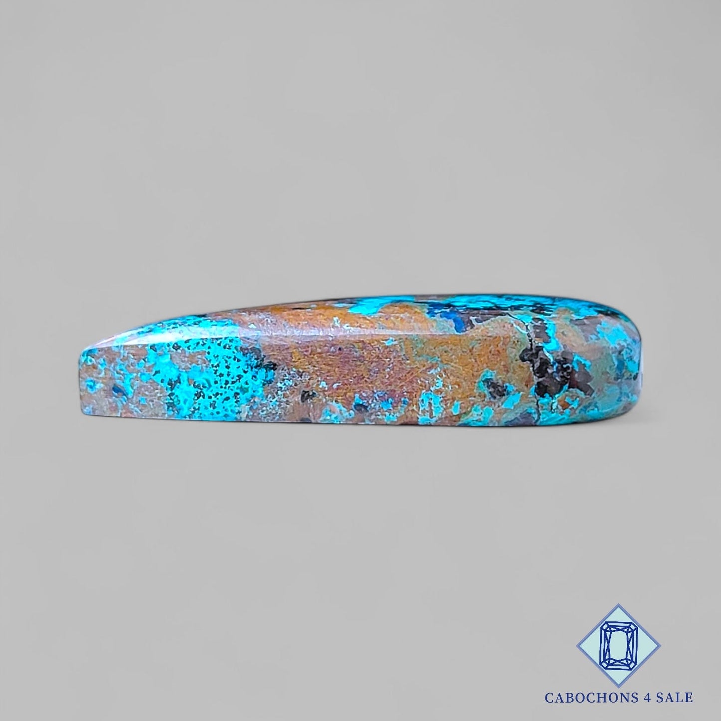 Natural Shattuckite Gemstone Pear Cabochons 34*17*7mm from USA available for sale