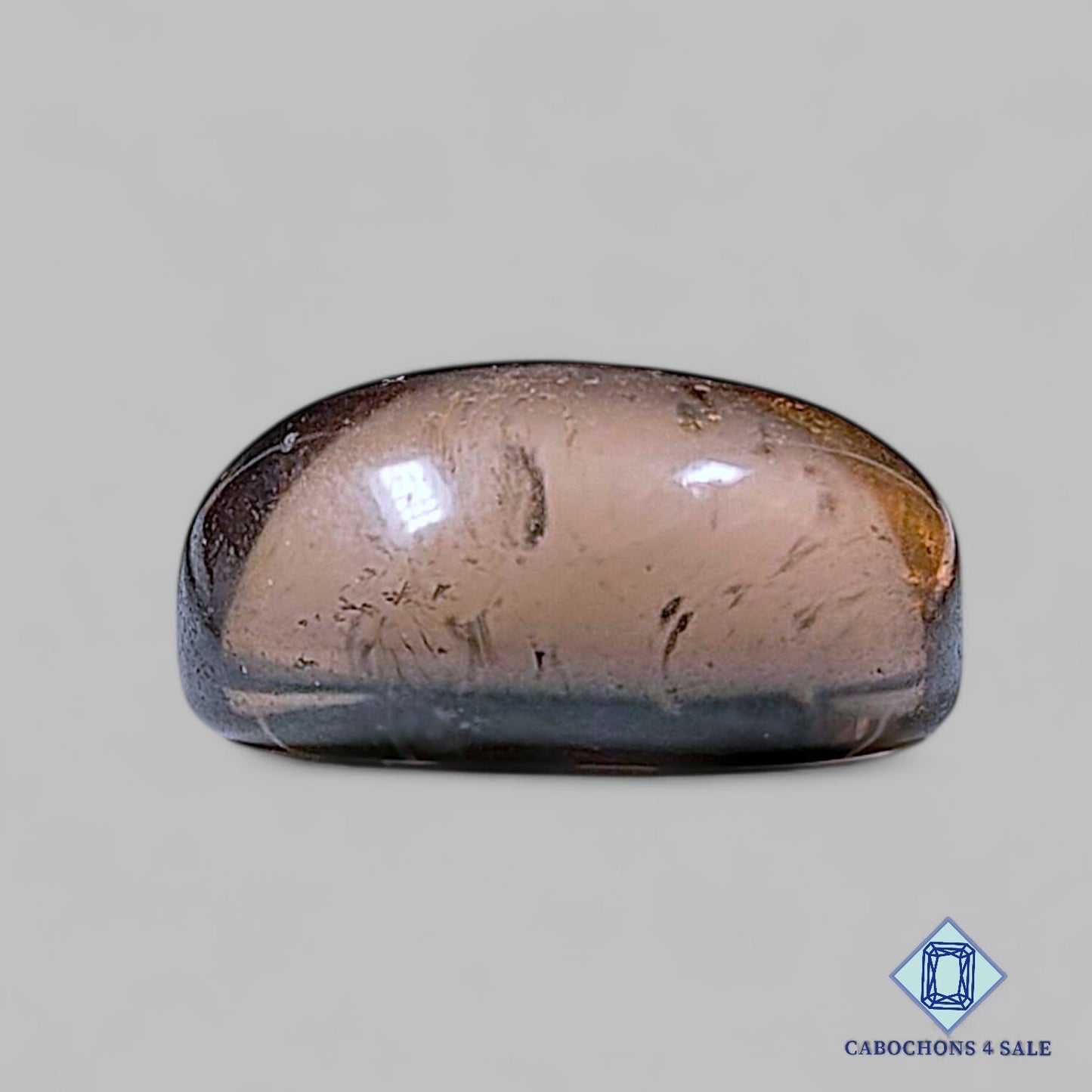 Natural Smoky Quartz Gemstone Oval Cabochons 18*13*9mm from Brazil available for sale