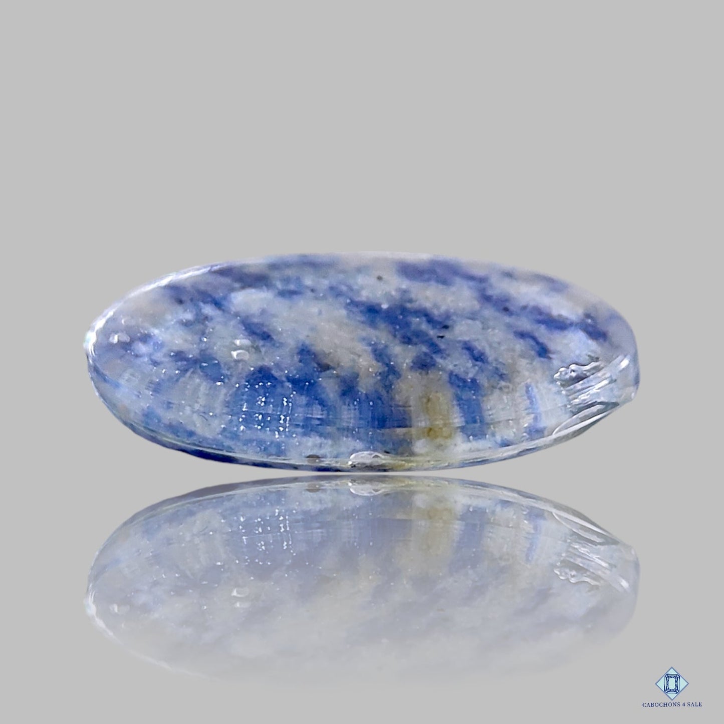Blue Dot Jasper + Crystal Quartz Doublets Oval Doublets