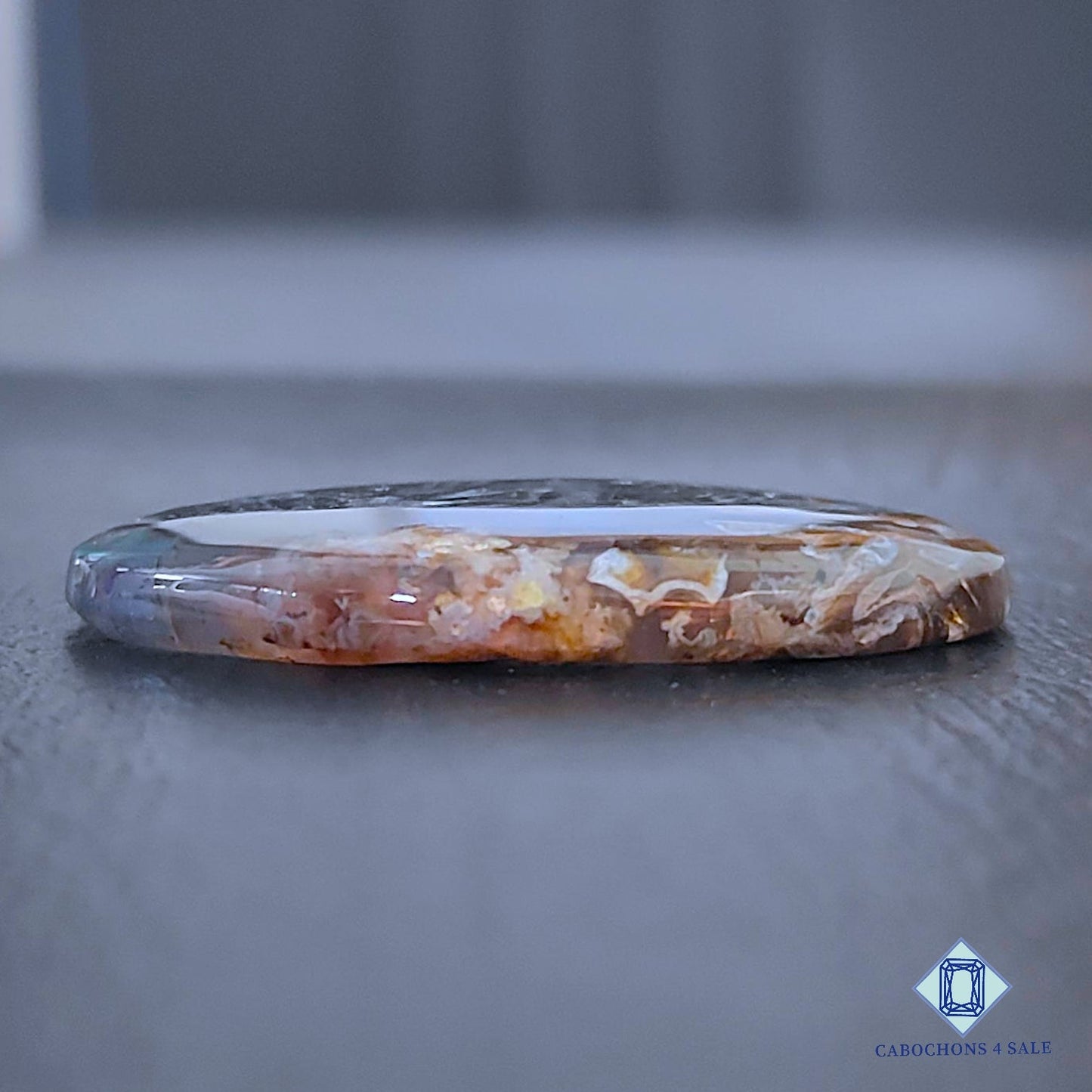 Natural Stick Agate Gemstone Oval Cabochons 37*27*5mm from Indonesia available for sale