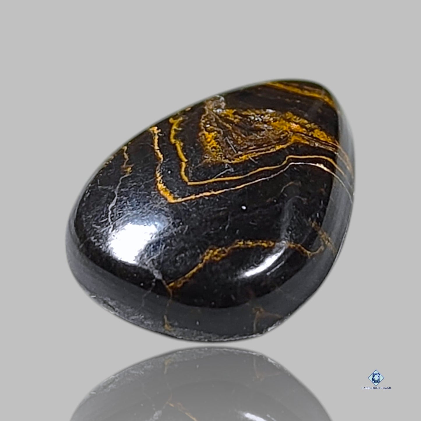 Cabujones de pera de estromatolito