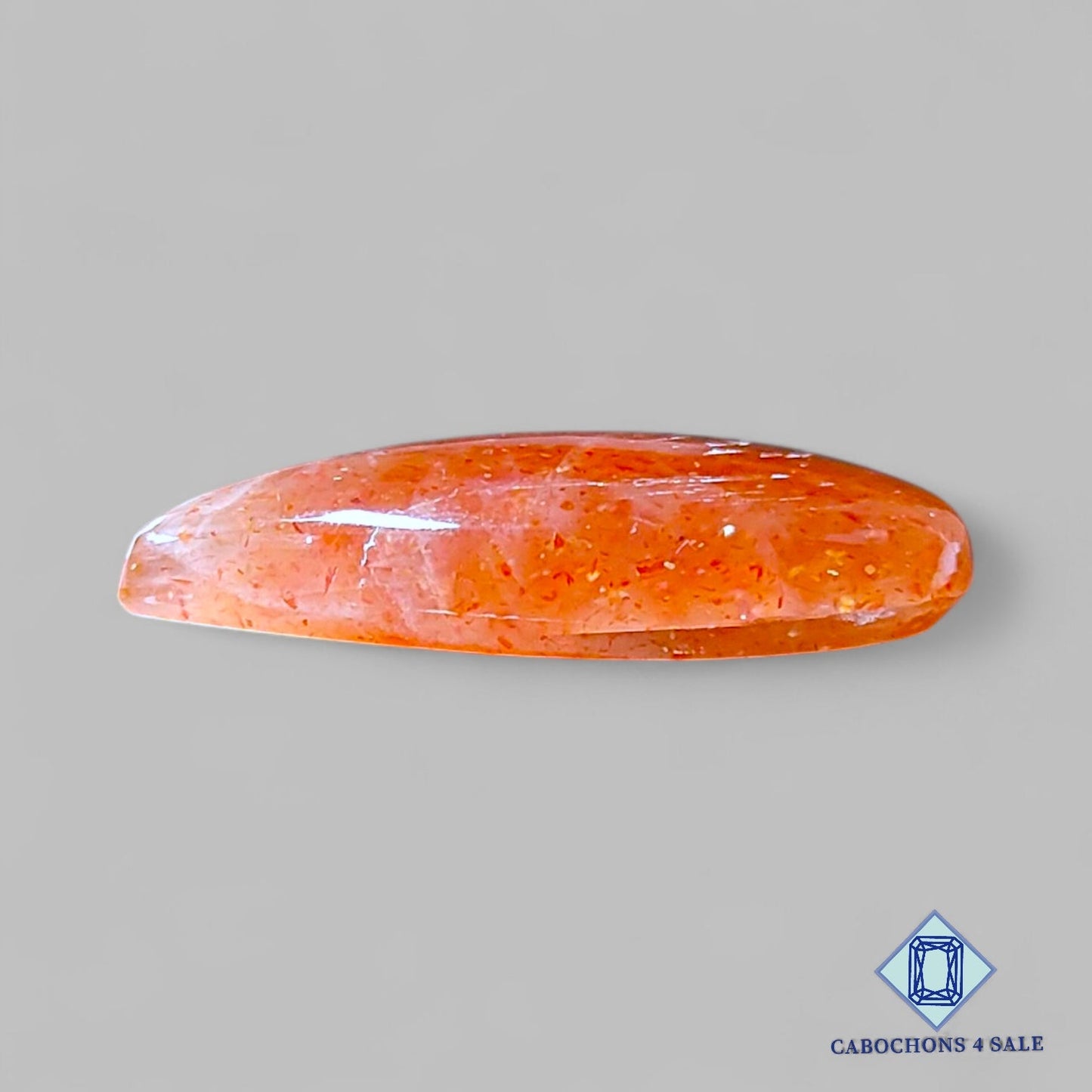 Natural Tanzanian Confetti Sunstone Gemstone Pear Cabochons 28*15*7mm available for sale