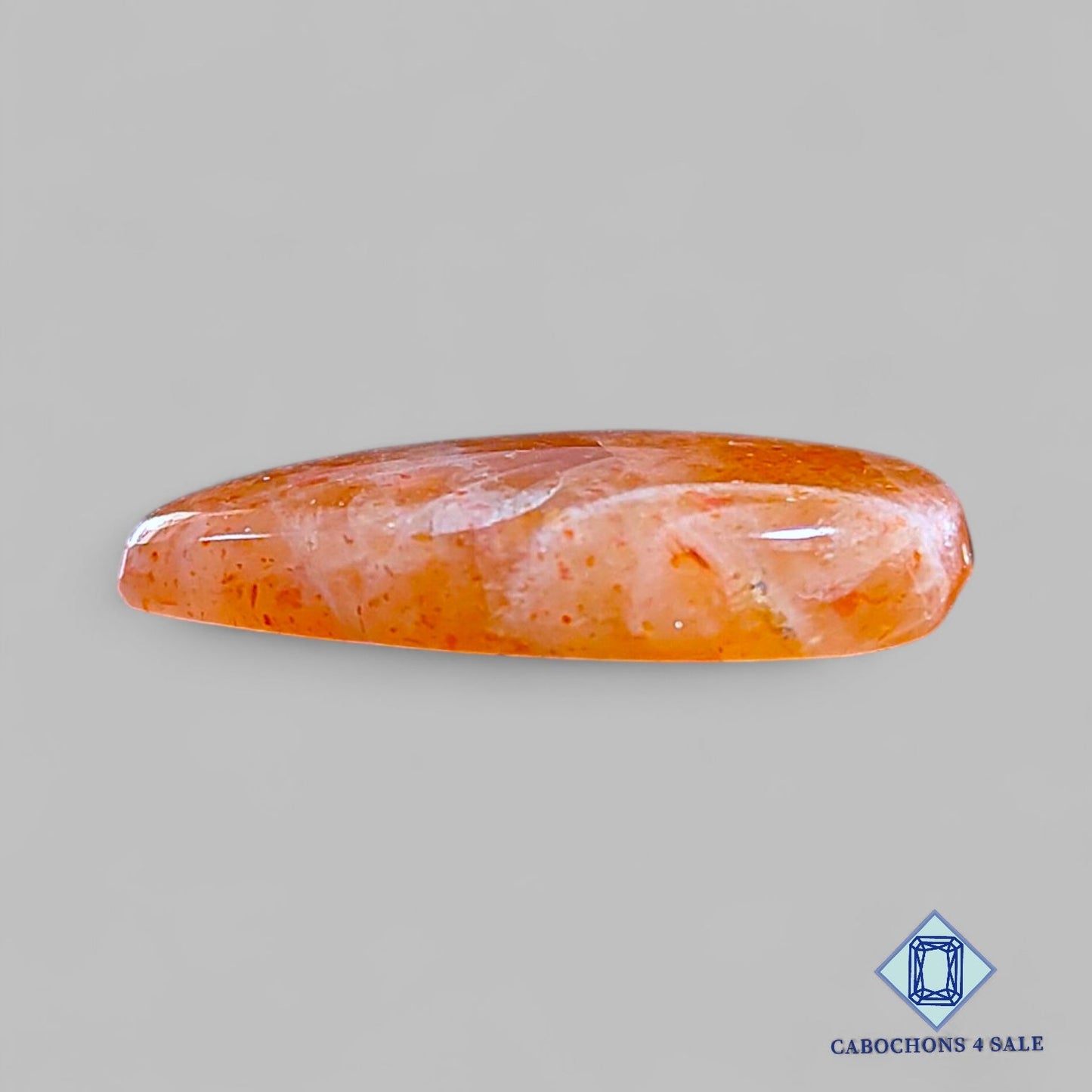 Natural Tanzanian Confetti Sunstone Gemstone Pear Cabochons 24*17*5mm available for sale