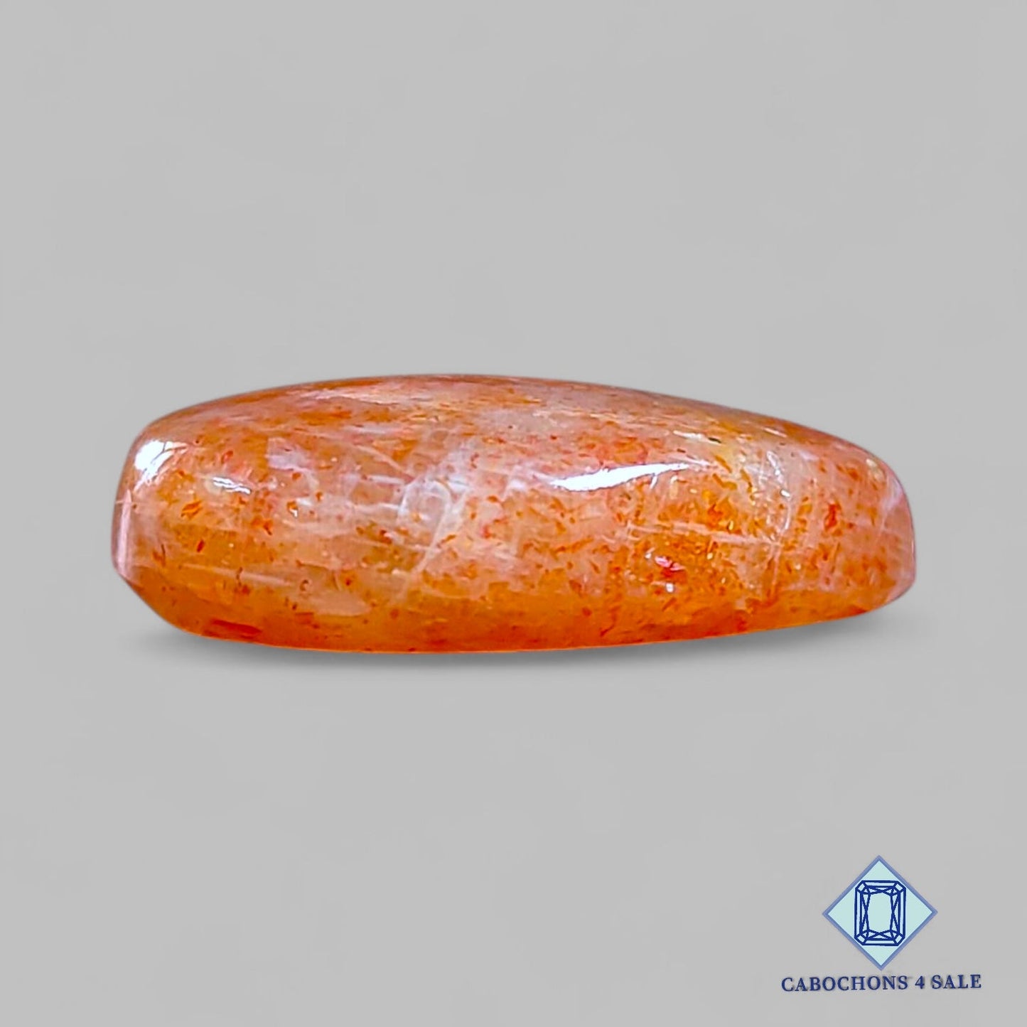 Natural Tanzanian Confetti Sunstone Gemstone Pear Cabochons 22*18*6mm available for sale