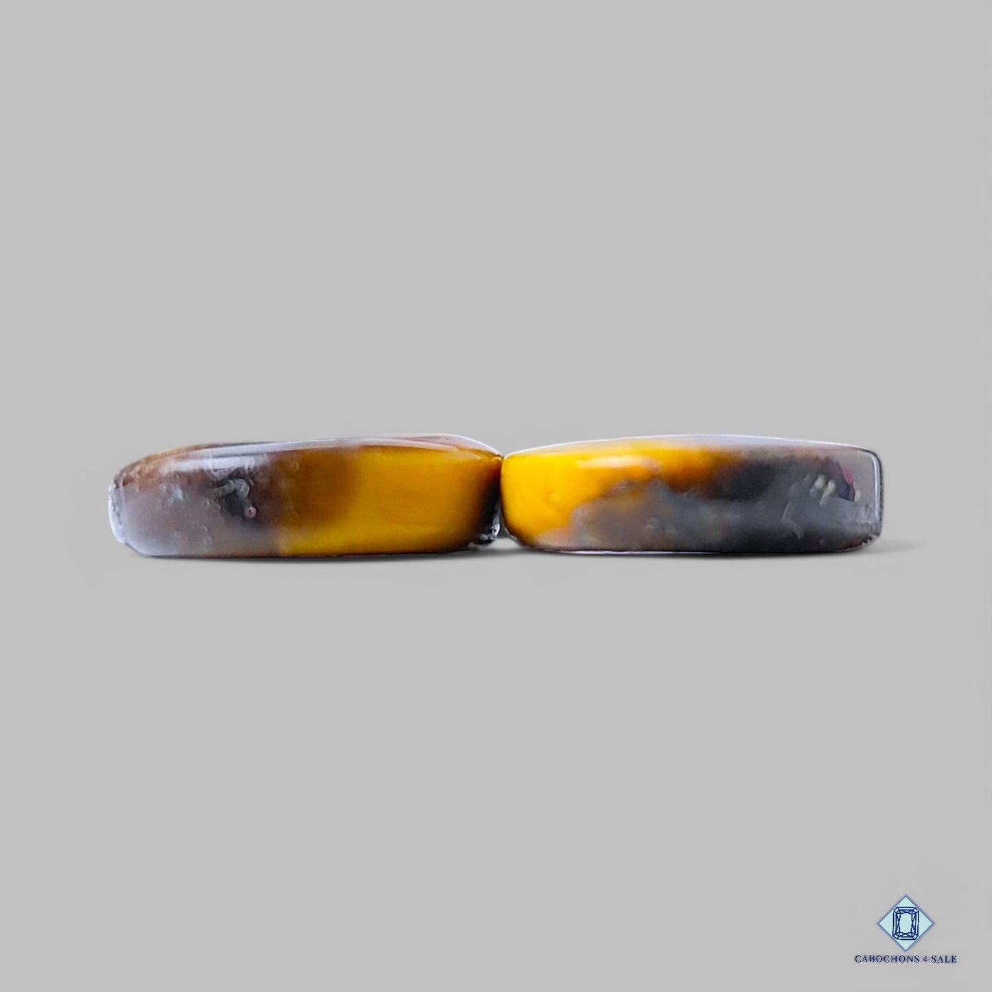 Pares de piedras preciosas ovaladas de ojo de tigre natural de 23 x 13 x 4 mm procedentes de Sudáfrica, disponibles para la venta.