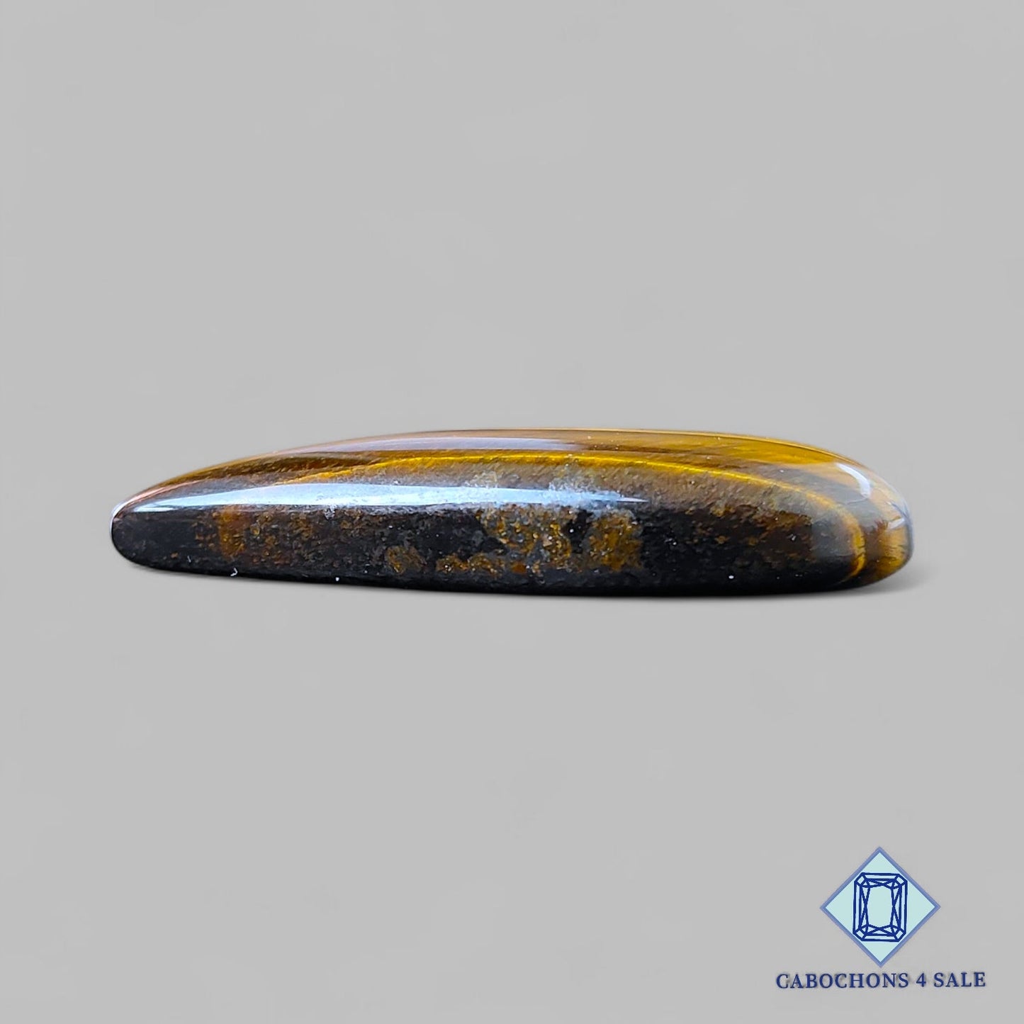 Natural Tiger Eye Gemstone Pear Cabochons 40*20*7mm from South Africa available for sale