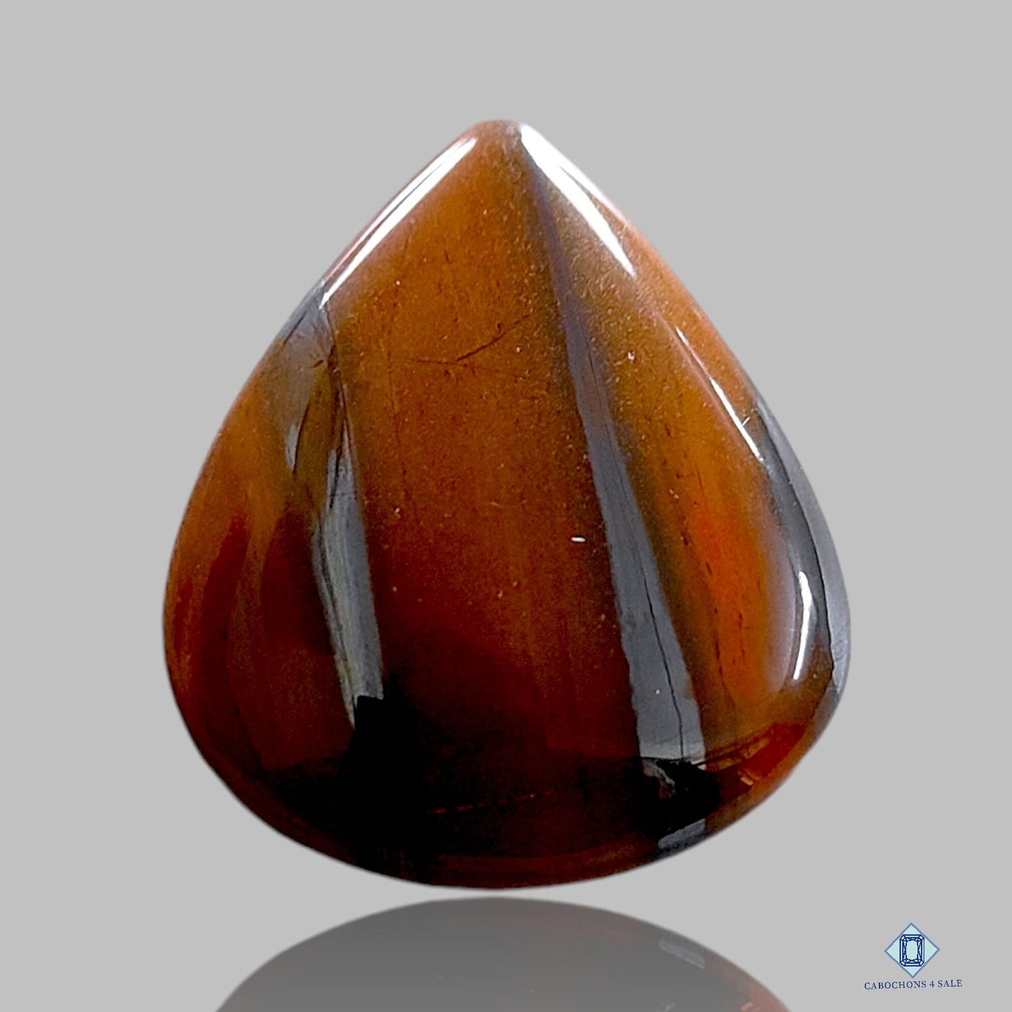 Cabujones de pera de ojo de tigre