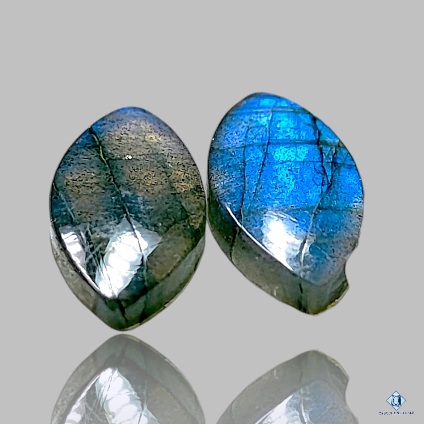 Blue Labradorite Marquise Pairs