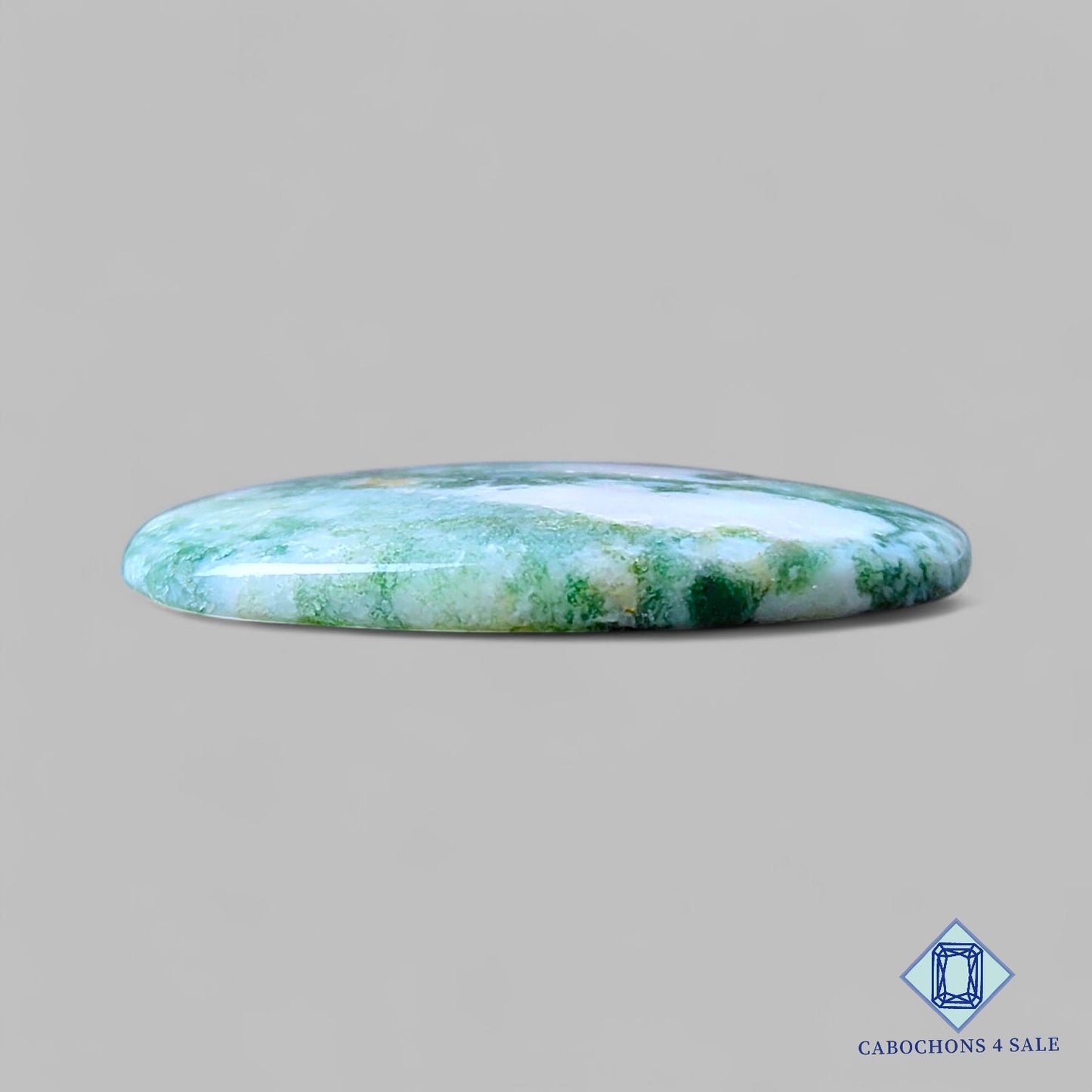 Natural Tree Agate Gemstone Oval Cabochons 37*28*5mm from India available for sale