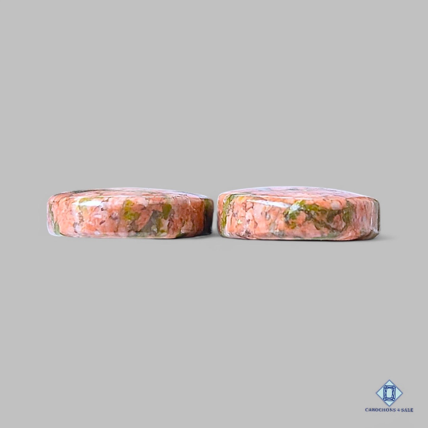 Natural Unakite Gemstone Oval Pairs 26*14*4mm from USA available for sale