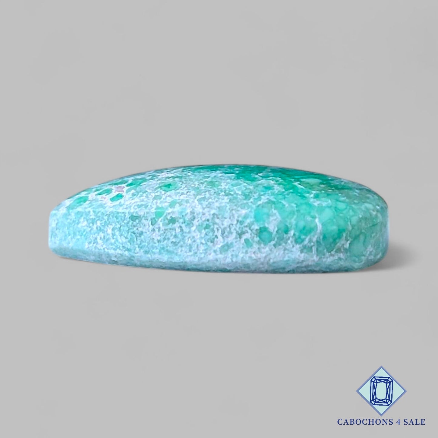 Cabujones de piedra preciosa variscita natural en forma de pera de 22 x 17 x 5 mm, procedentes de Estados Unidos, disponibles para la venta.