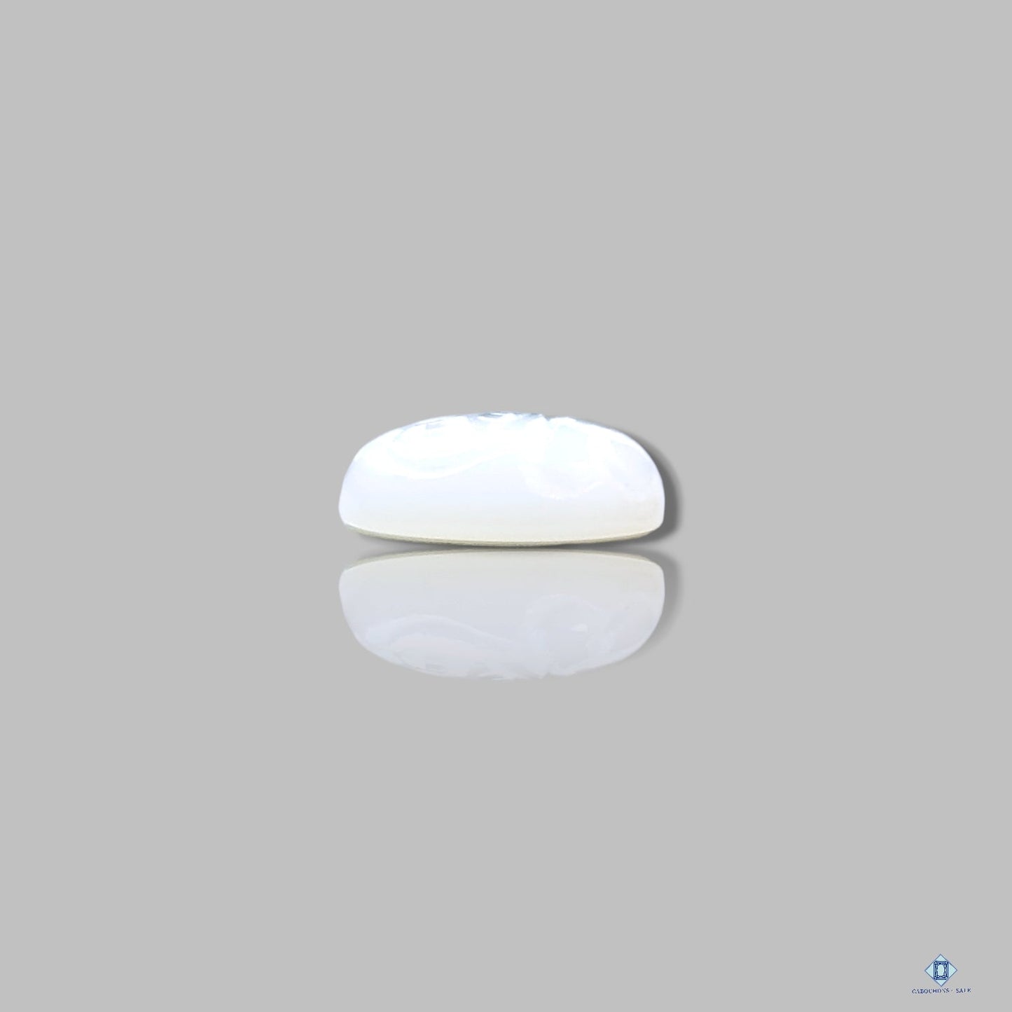 White Madras Moonstone Oval Carvings