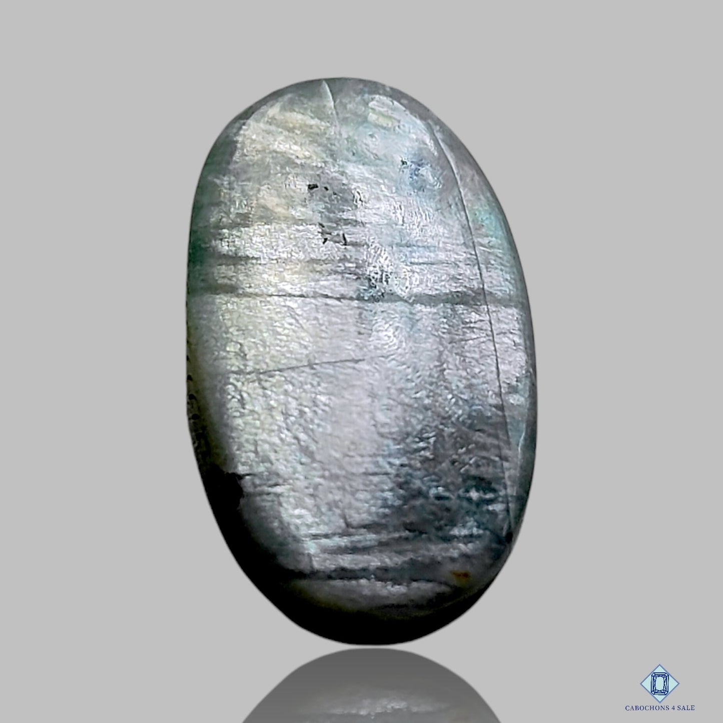 Cabujones ovalados de piedra lunar blanca