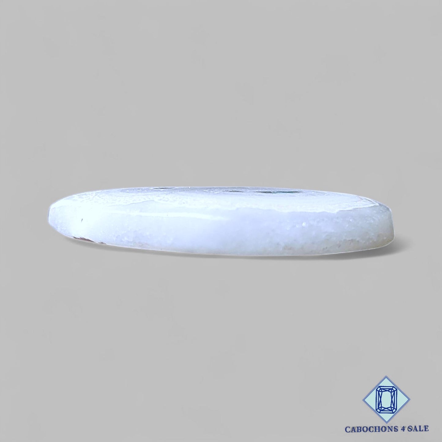 Natural White Solar Quartz Gemstone Pear Cabochons 36*26*5mm from Brazil available for sale