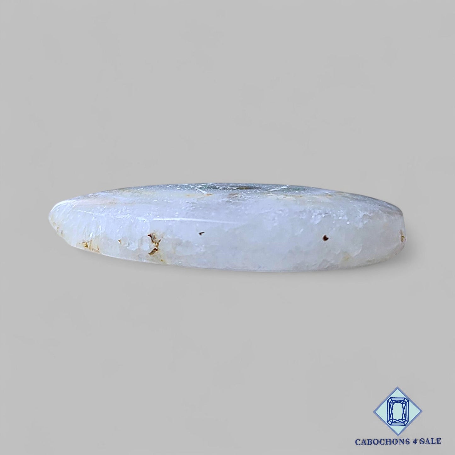 Natural White Solar Quartz Gemstone Pear Cabochons 36*25*6mm from Brazil available for sale