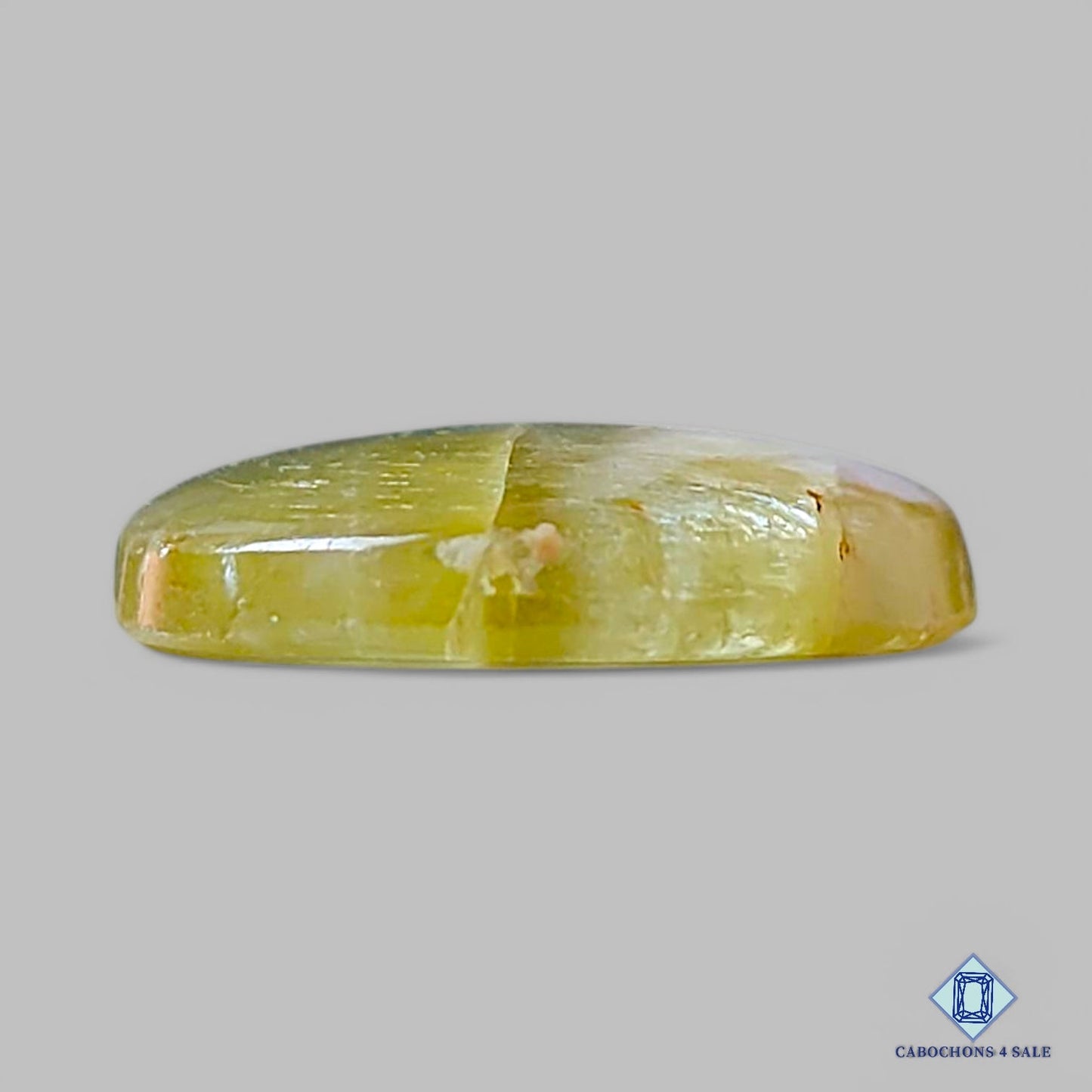 Natural Yellow Apatite Gemstone Oval Cabochons 29*20*5mm from Mexico available for sale