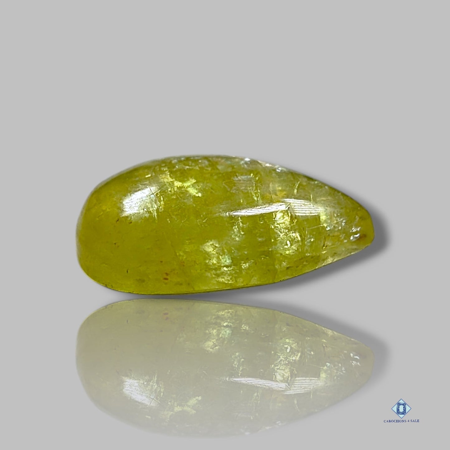 Yellow Apatite Pear Cabochons