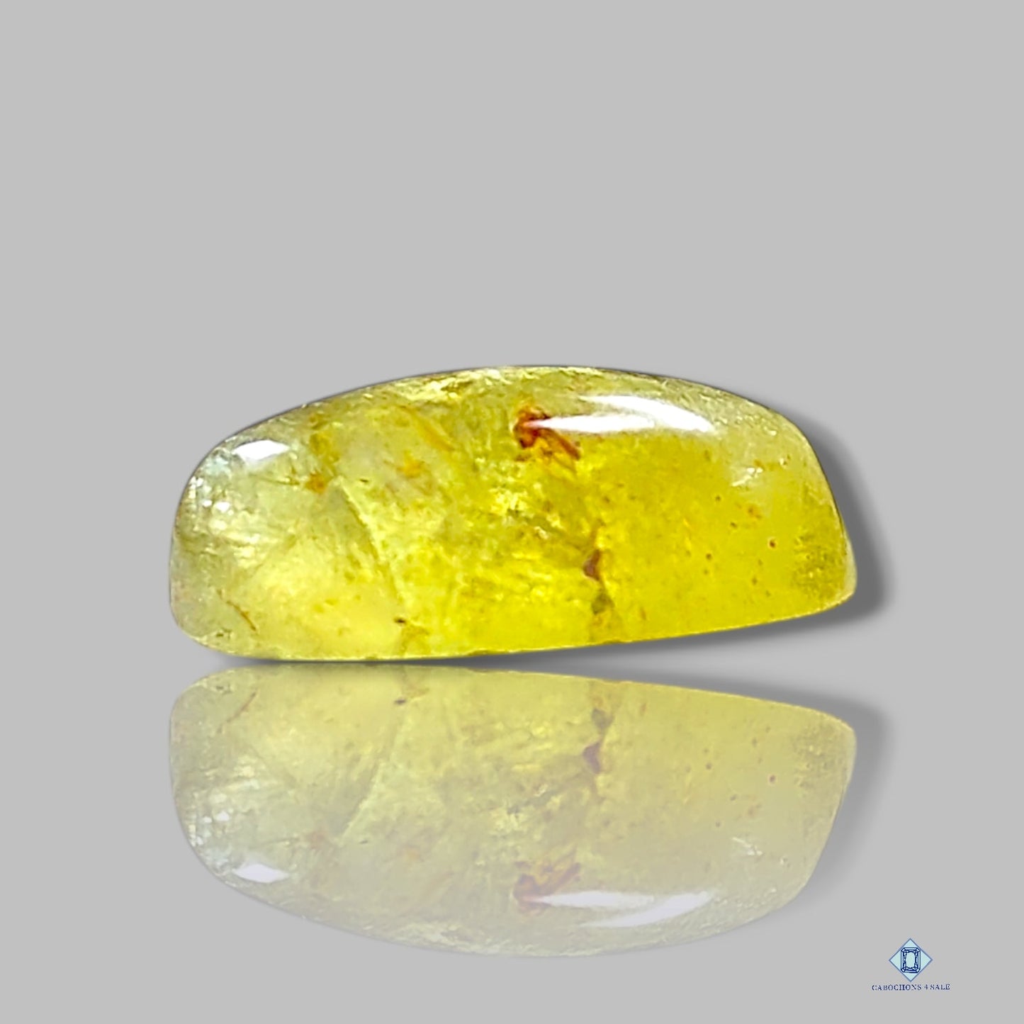 Cabujones ovalados de apatita amarilla
