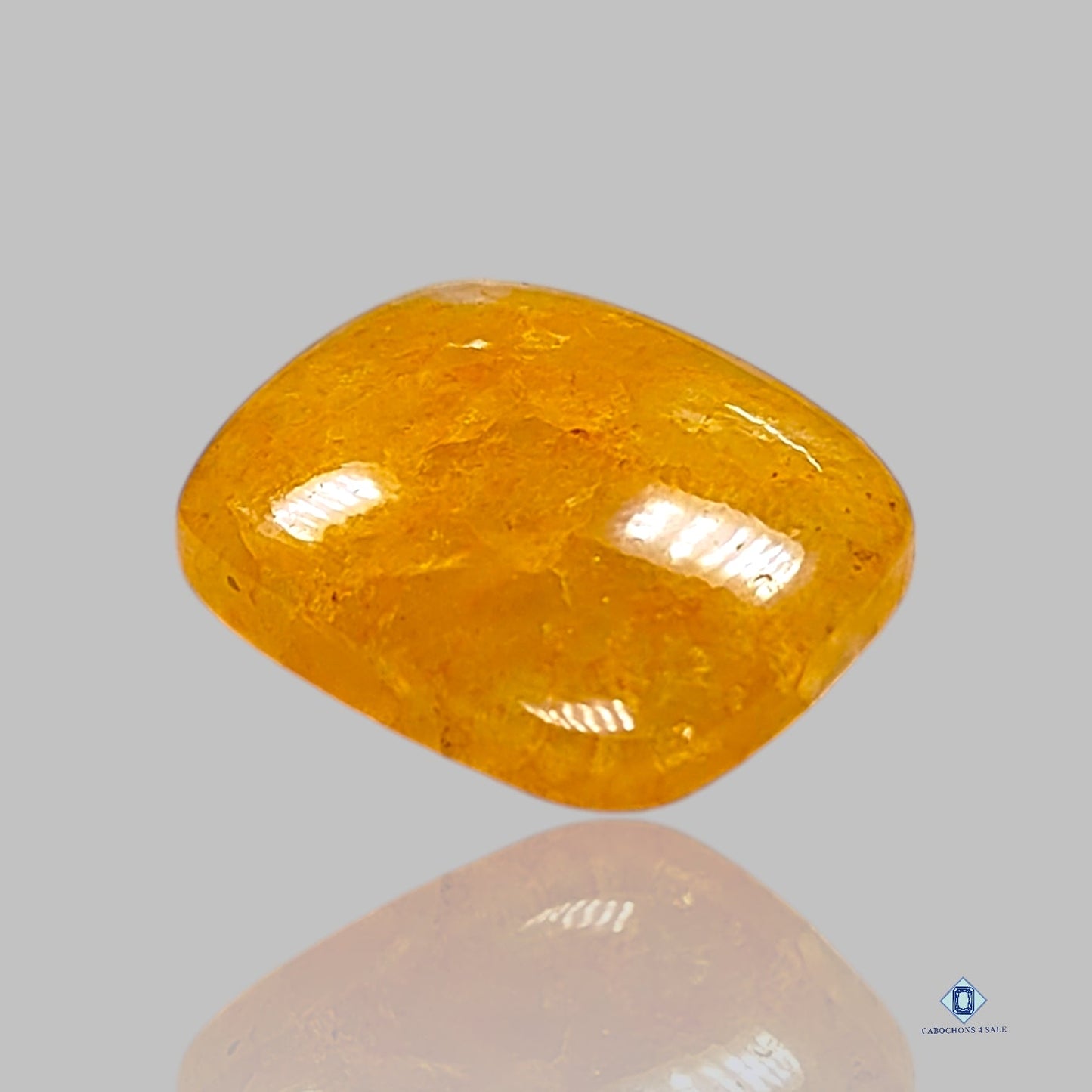 Cabujones de aventurina amarilla en forma de cojín