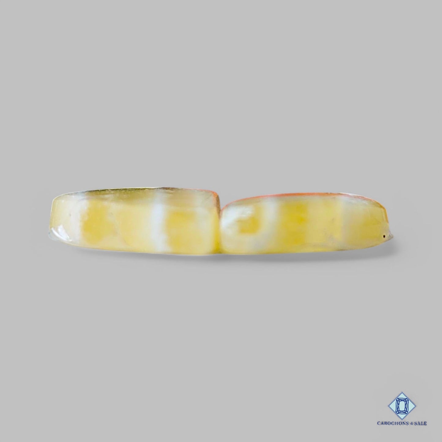 Natural Yellow Calcite Gemstone Fancy Pairs 20*14*4mm from Mexico available for sale