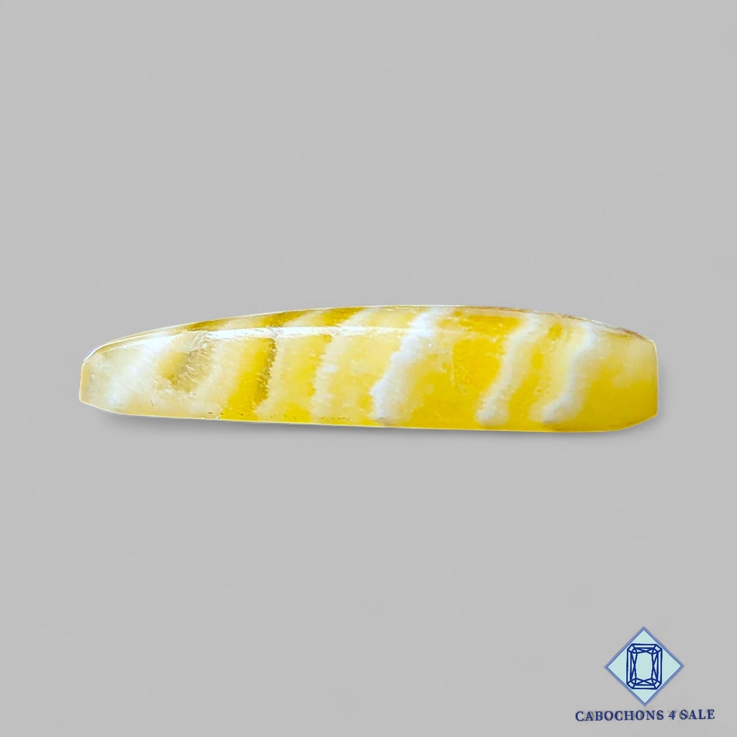 Natural Yellow Calcite Gemstone Pear Cabochons 40*17*8mm from Brazil available for sale