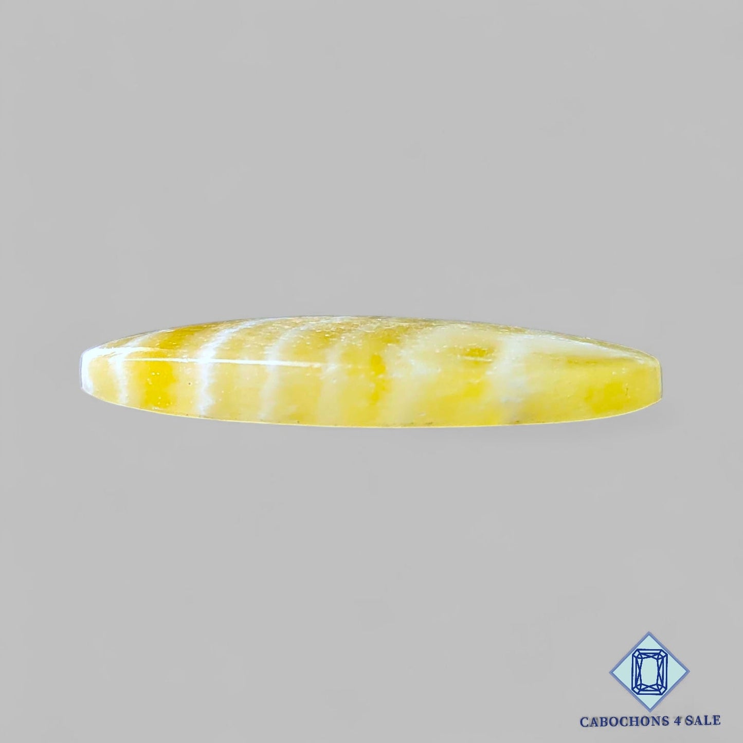 Natural Yellow Calcite Gemstone Oval Cabochons 36*19*5mm from Brazil available for sale