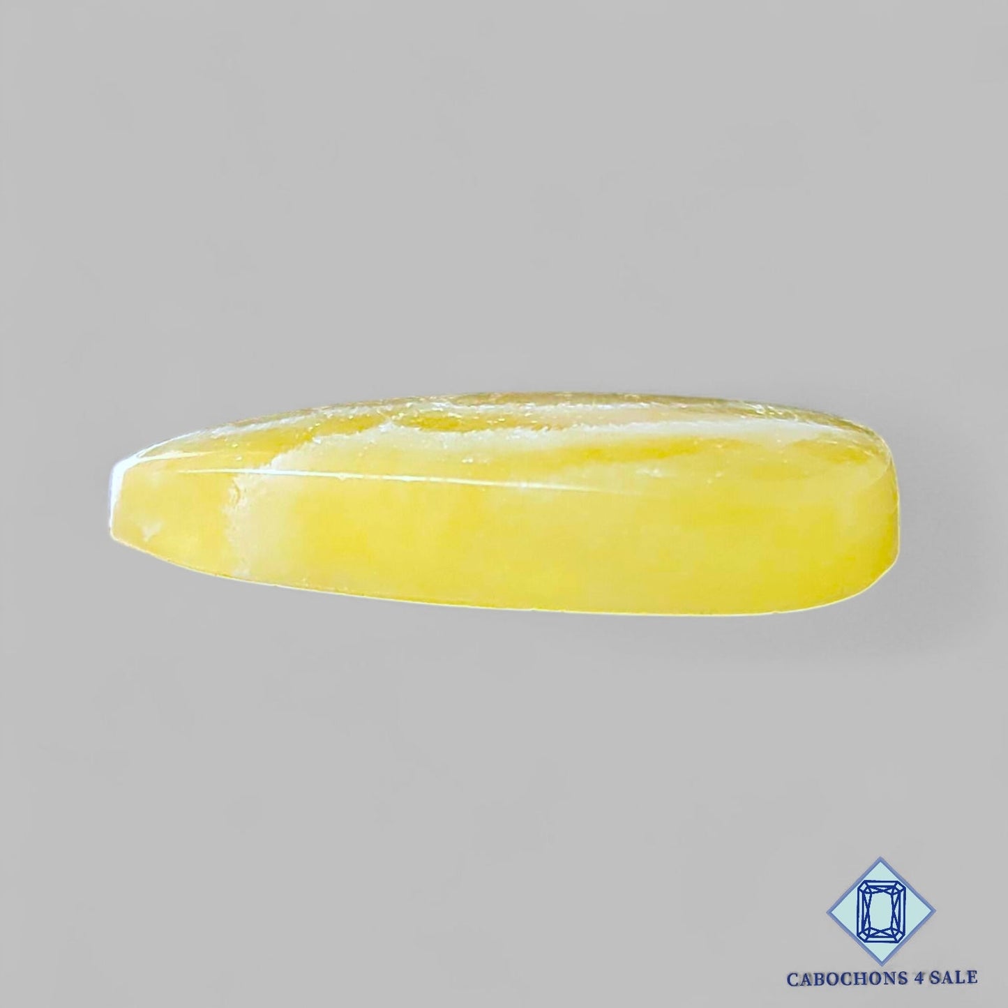 Natural Yellow Calcite Gemstone Pear Cabochons 29*21*5mm from Brazil available for sale