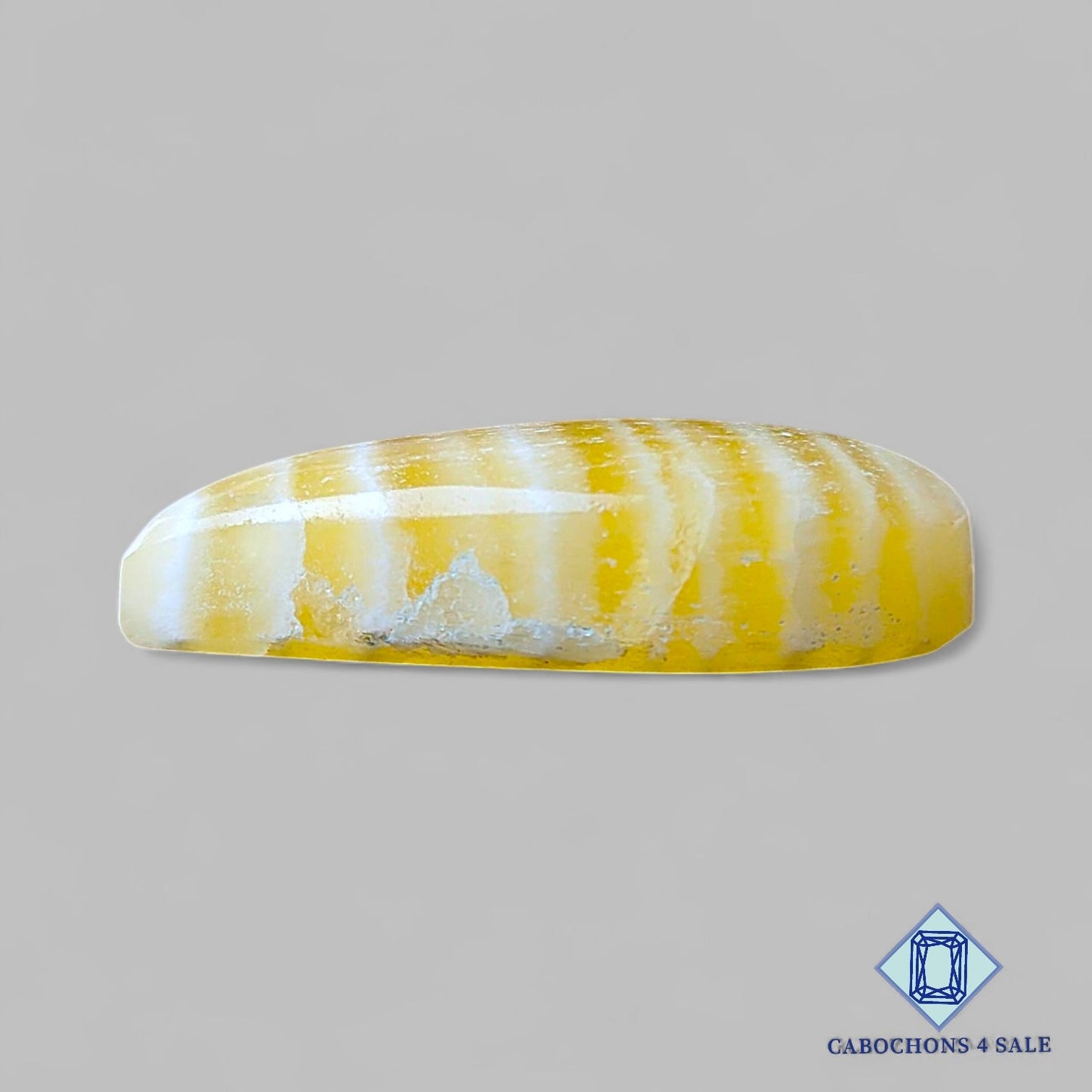 Natural Yellow Calcite Gemstone Pear Cabochons 32*19*8mm from Mexico available for sale