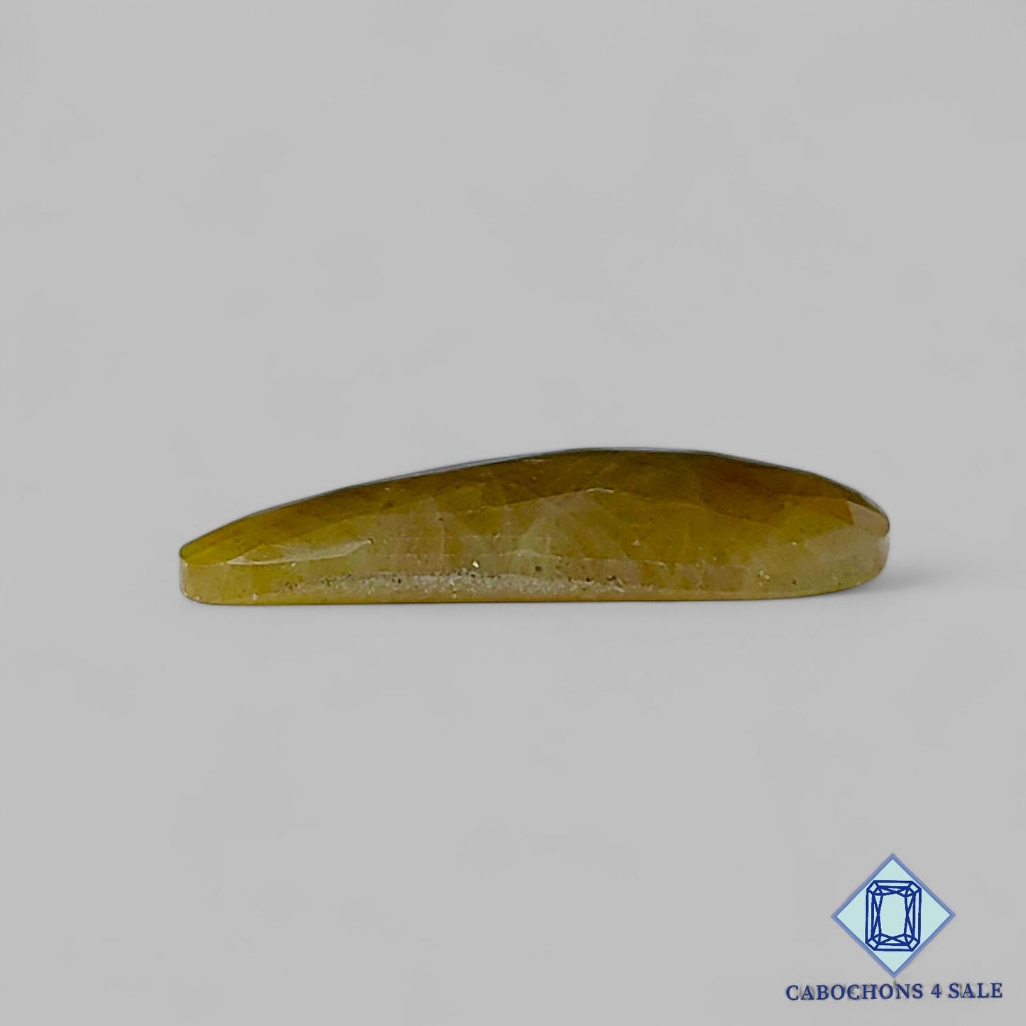 Natural Yellow Sapphire Gemstone Pear Rose Cut 26*12*4mm from Myanmar available for sale