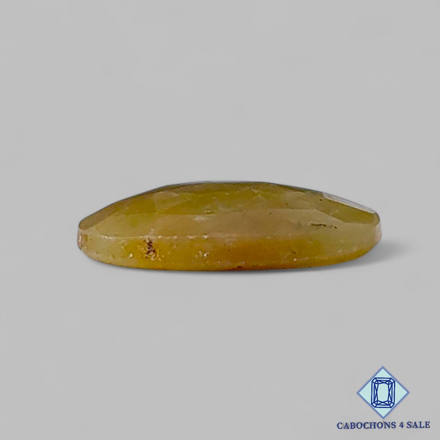 Natural Yellow Sapphire Gemstone Oval Rose Cut 16*12*3mm from Myanmar available for sale