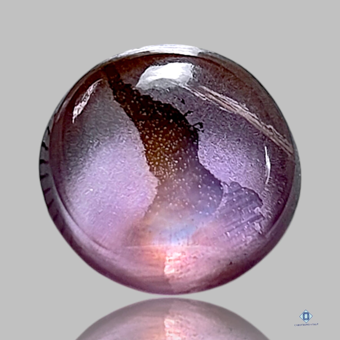 Amethyst + Crystal Quartz Doublets