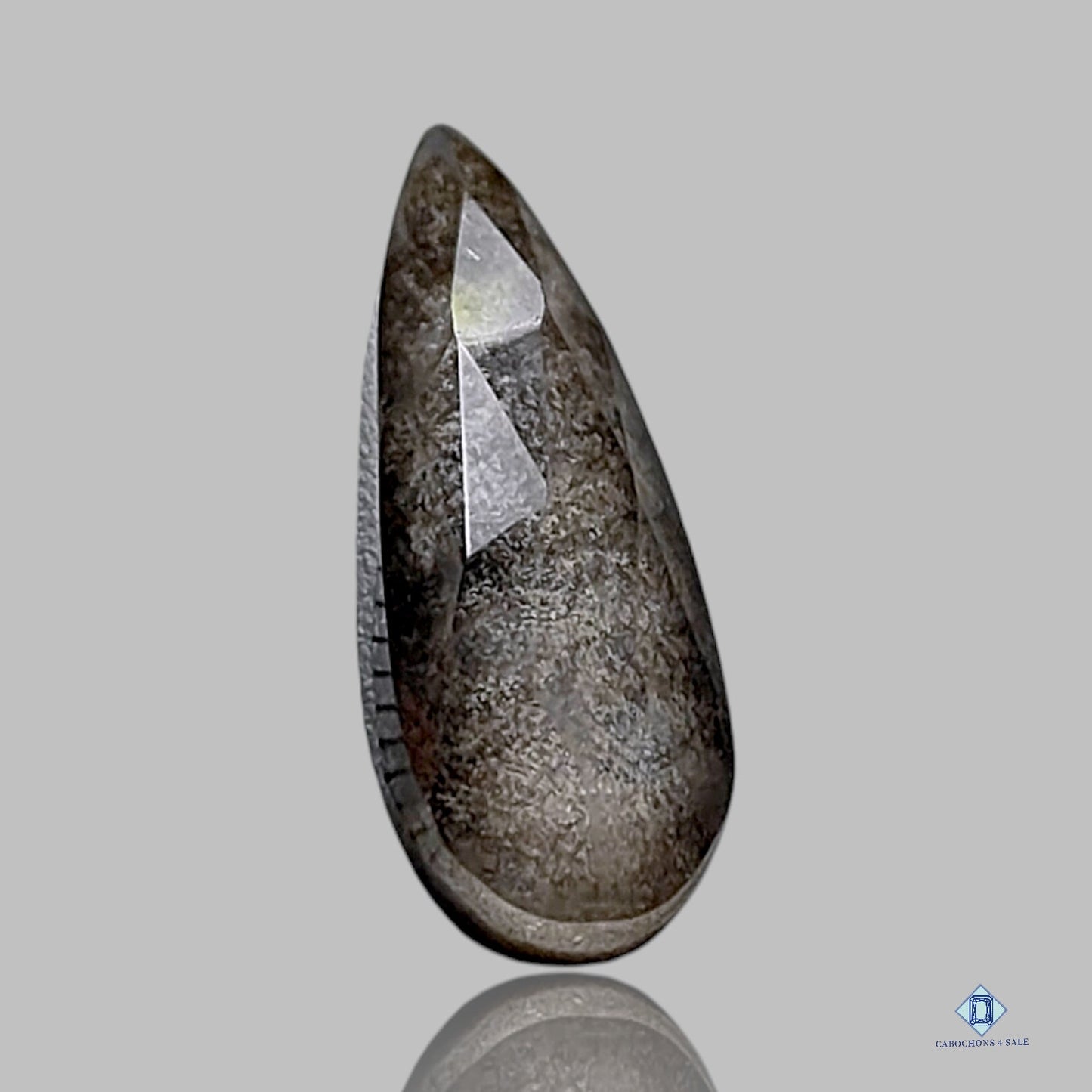 Dobletes de obsidiana plateada + cuarzo cristal Dobletes de pera