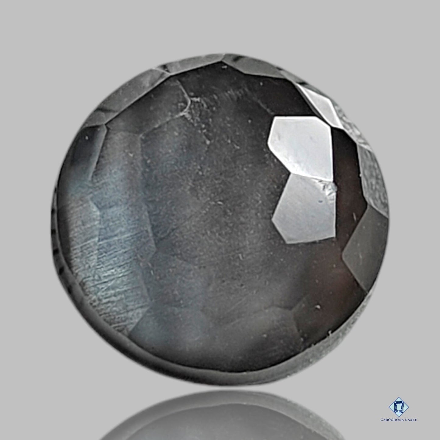 Hematite + Crystal Quartz Doublets round Doublets