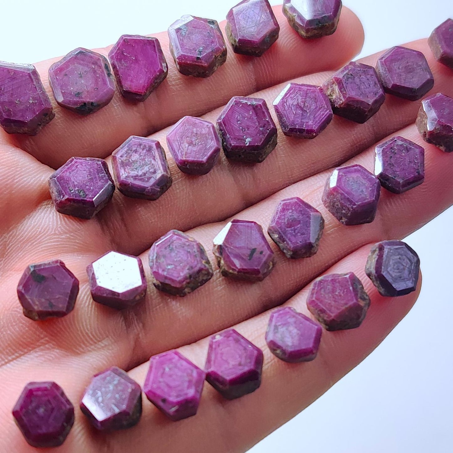 Trapiche Ruby Cabochons for Jewelry Making | Natural Trapiche Ruby Gemstone | Loose Stones