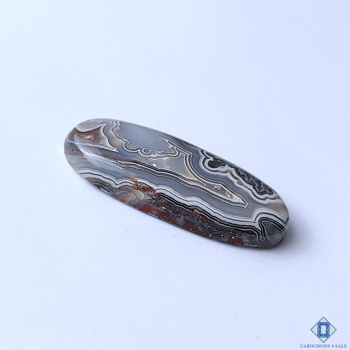 Premium Crazy Lace Agate Oval Cabochons 37x15x6mm