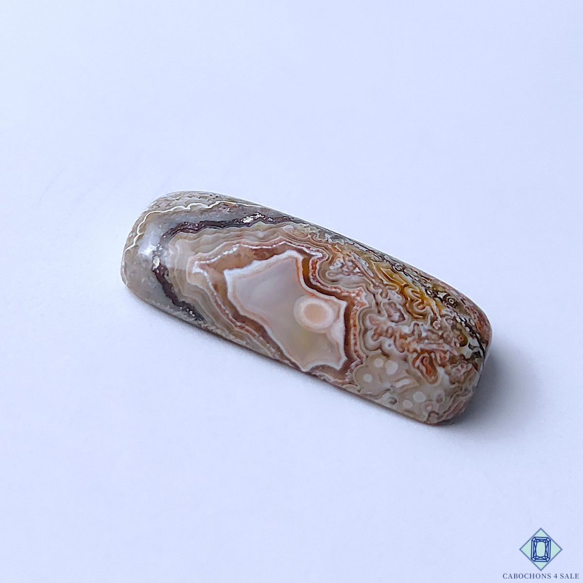 Natural Crazy Lace Agate Rectangle Cabochons 28x11x6mm