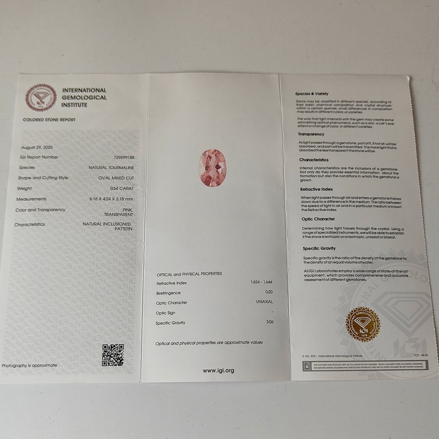 Natural Pink Tourmaline Oval Mix Cut