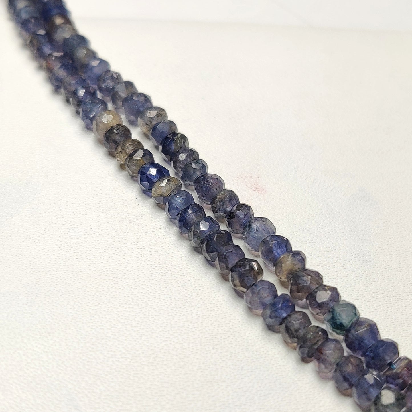 Natural Iolite Gemstone Beads Strand | Deep Blue Cordierite Beads for Jewelry Design