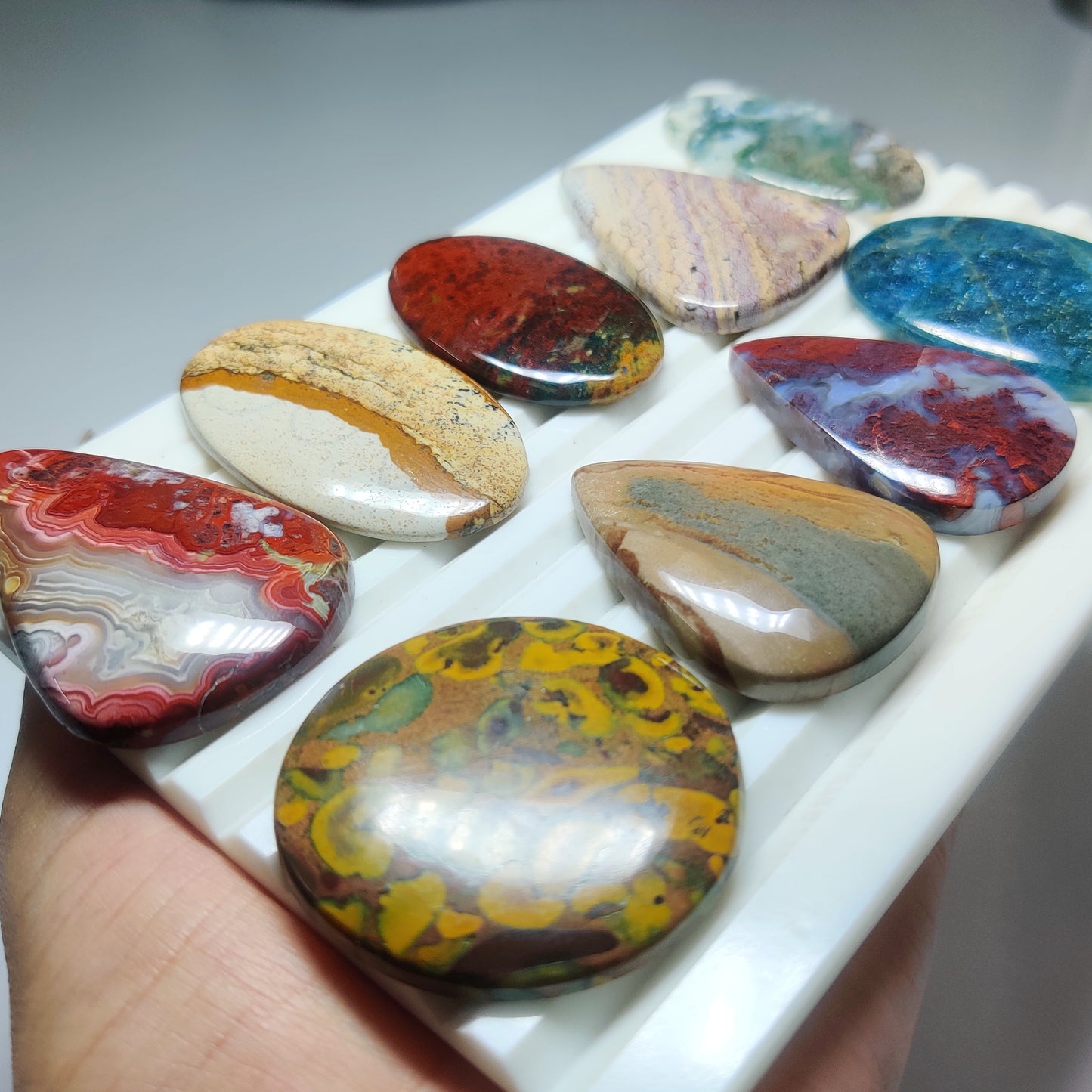 Natural Mixstone Gemstone Cabochons | Multi Gemstone Lot for Rings, Pendants