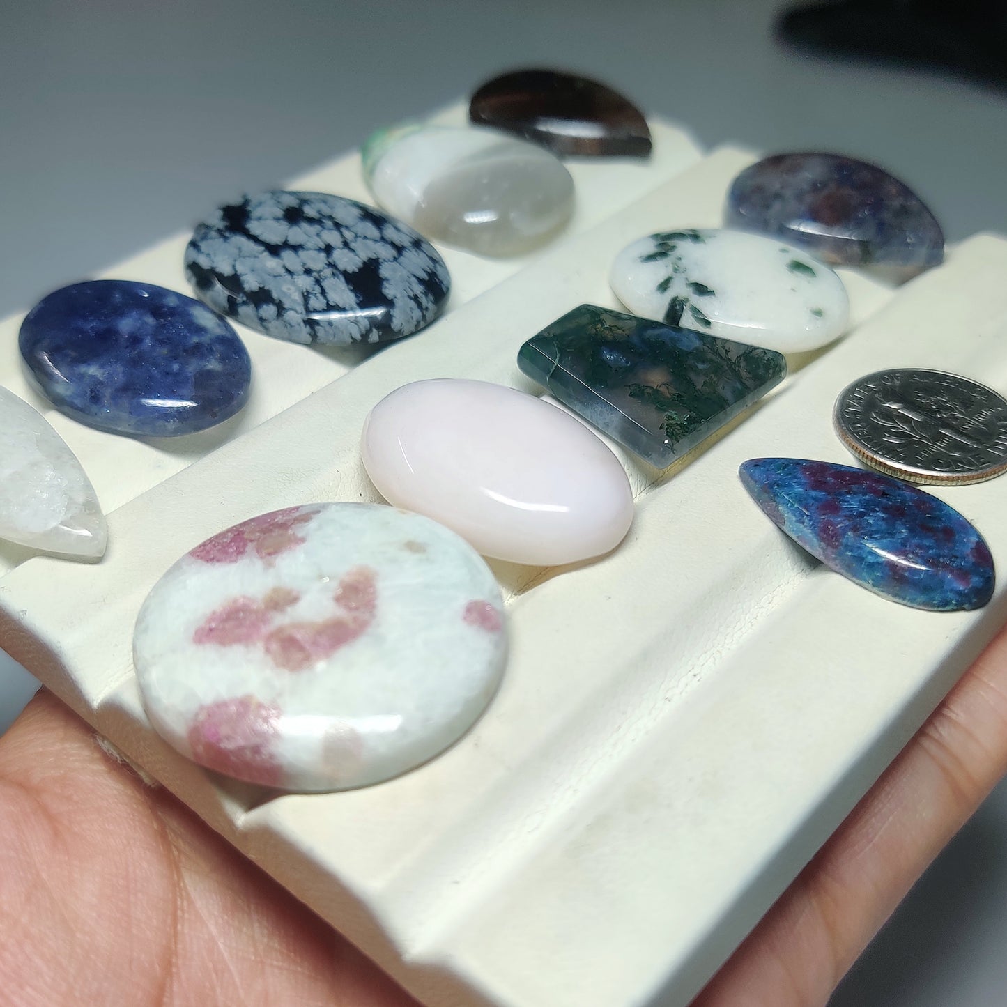 Natural Mix Stone Gemstone Cabochons | Multi Gemstone Stones for Rings, Pendants