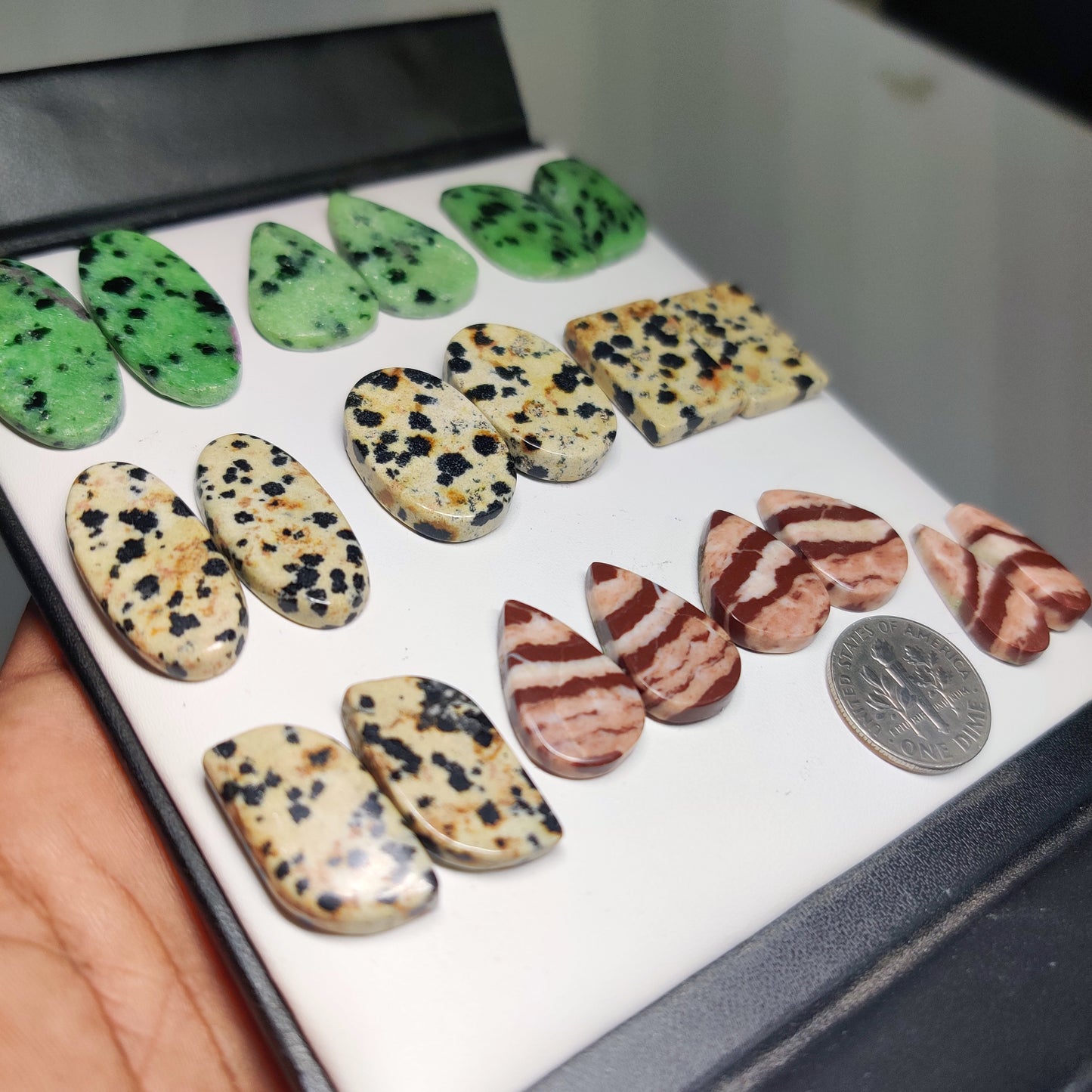 Mix Stone Matching Cabochon Pairs for Jewelry Making | Natural Gemstone Pairs (Stone Name in Description)