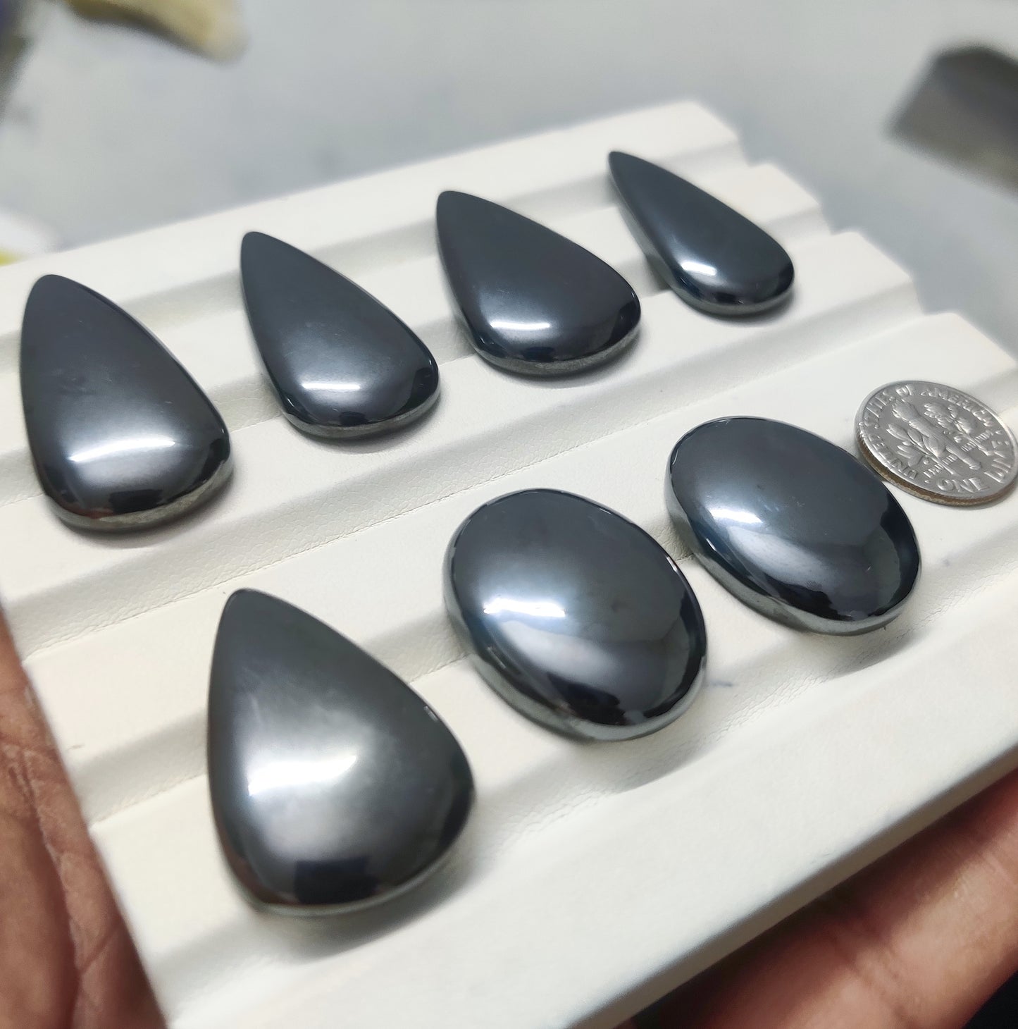 Natural Hematite Gemstone for Jewelry Making | Premium Quality Calibrated Hematite Stones | Certified & Lab Tested