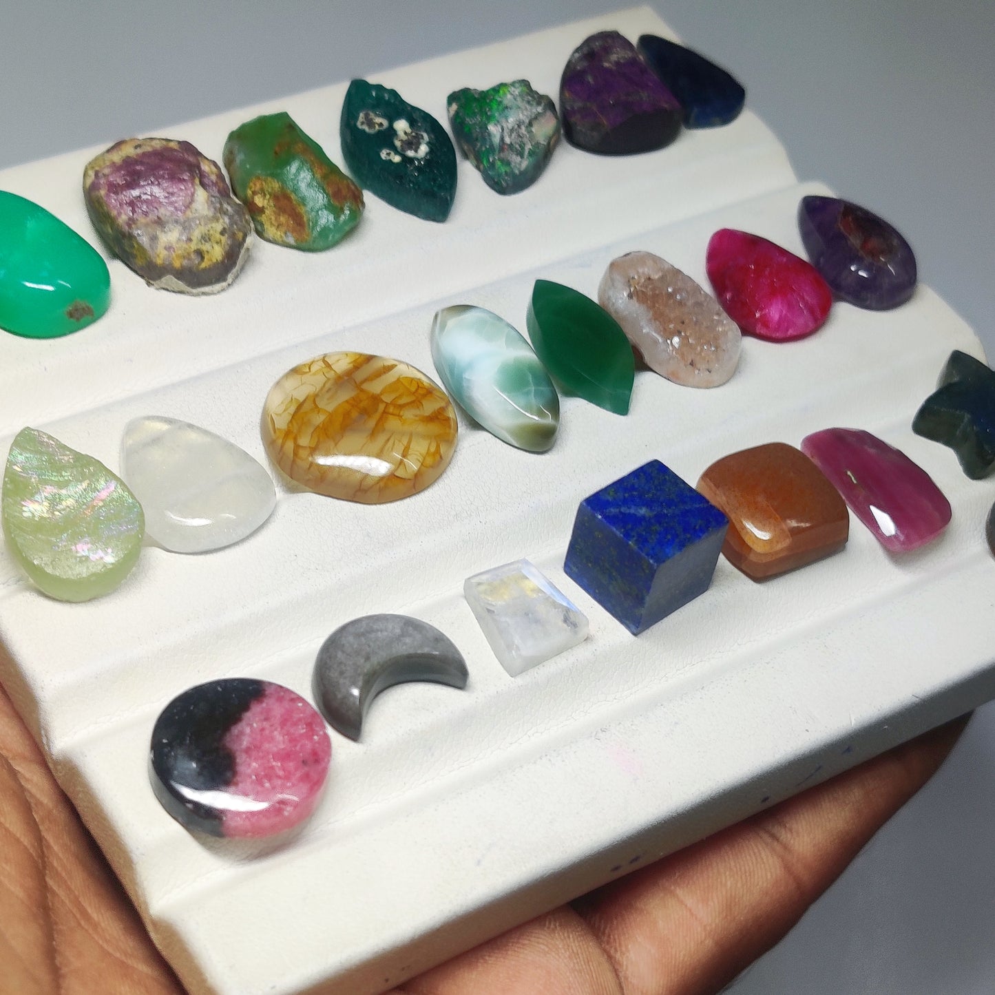 Natural Mix Stone Gemstones | Multi Gemstone Cabochons for Rings, Pendants & Jewelry