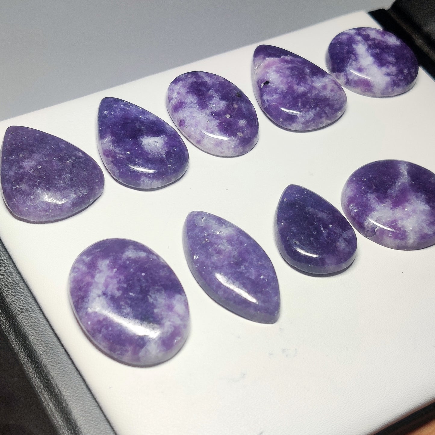 Premium Lepidolite Cabochon | Lavender Purple Gemstone for Artisan & Designer Jewelry