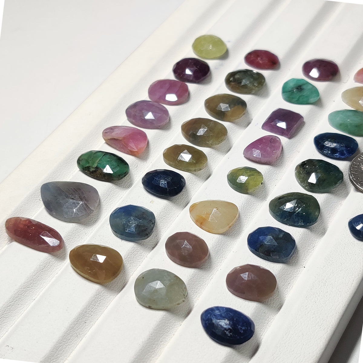 Natural Mix Sapphire Gemstone Cabochons for Jewelry Making | Multicolor Loose Sapphire Stones | Premium Designer Gemstones for Rings Pendants