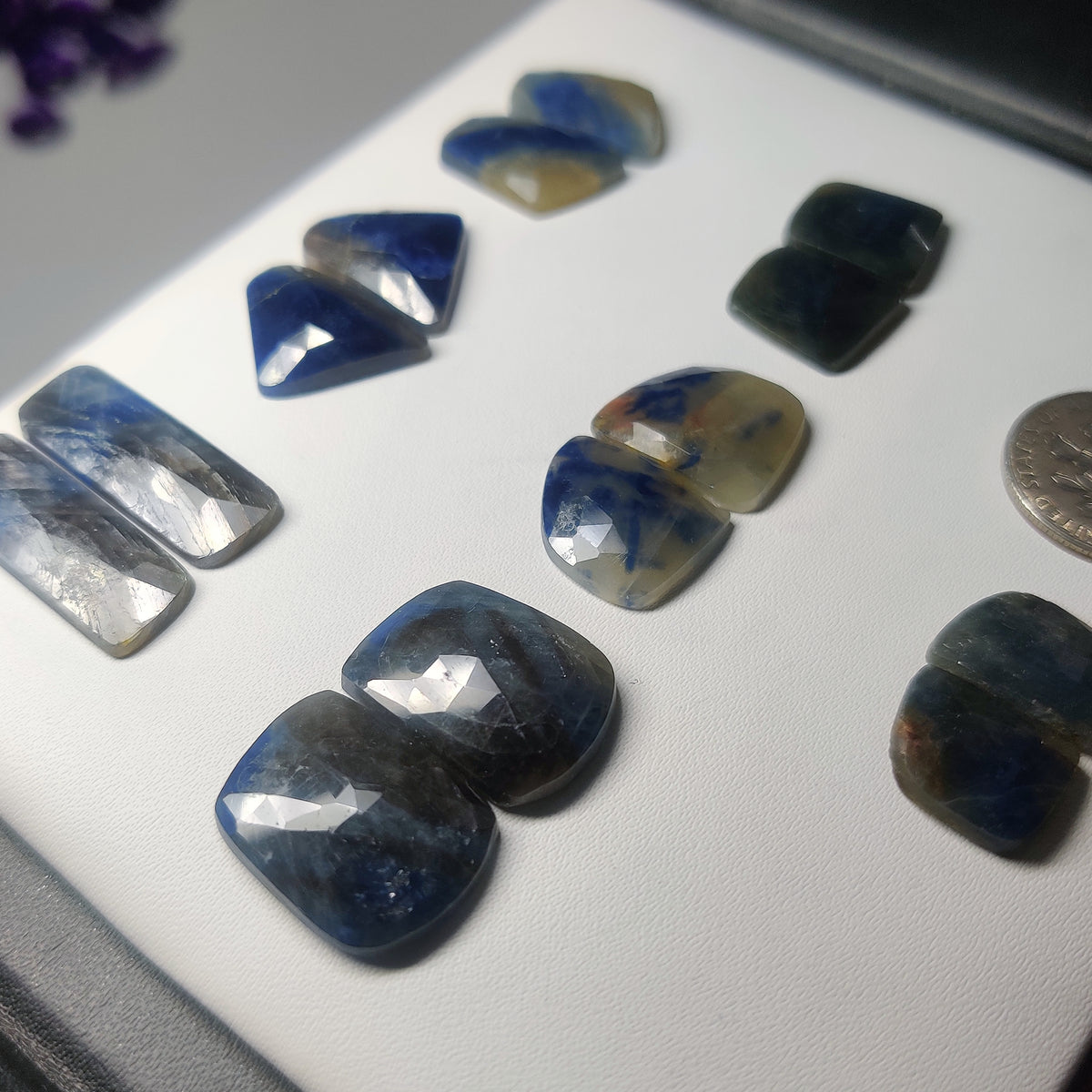 Natural Blue Sapphire Gemstone Cabochon | Deep Blue Loose Stone for Jewelry Making | Fine Artisan Cut